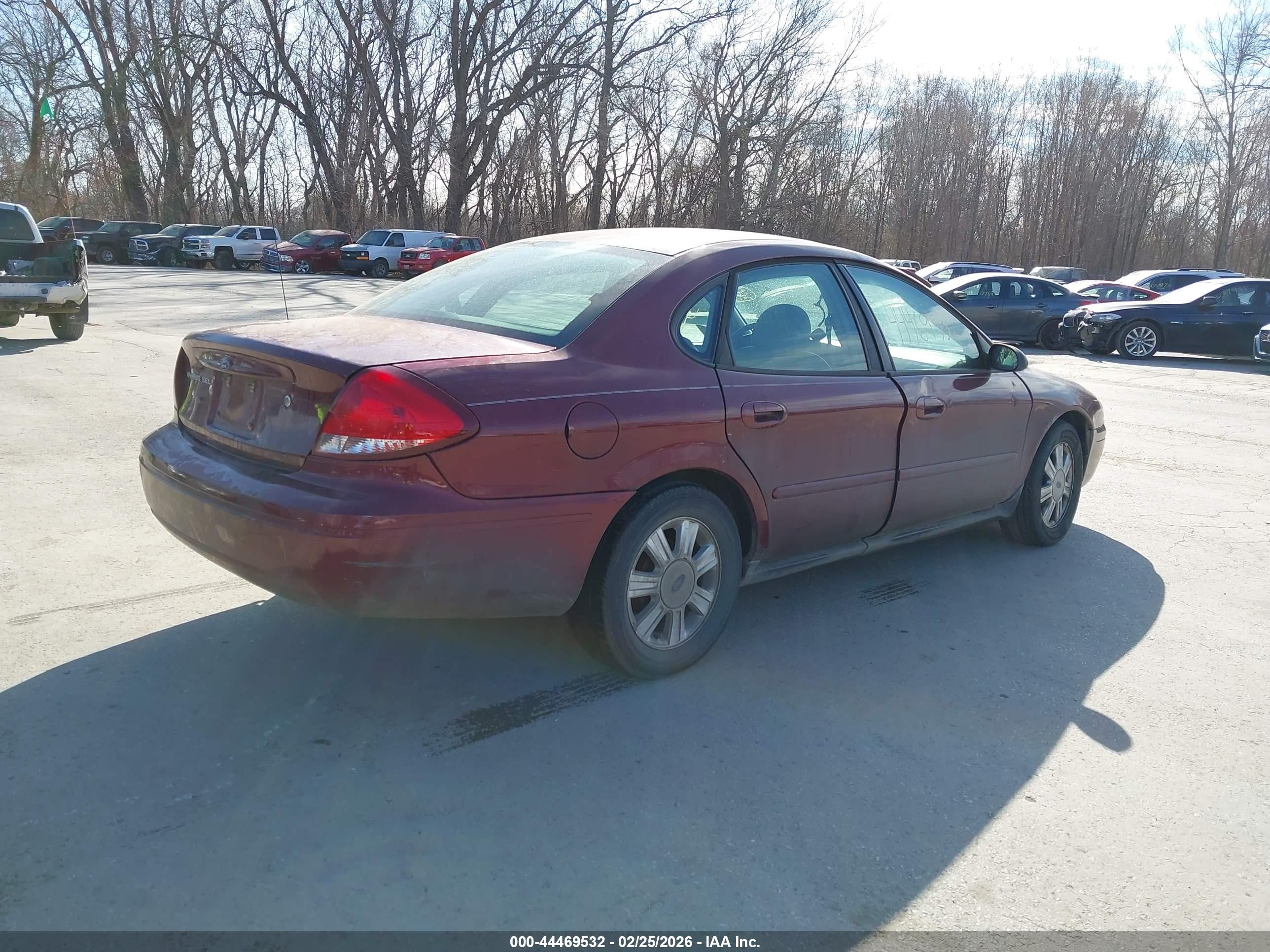 2006 Ford Taurus Sel Темно-бордовый vin: 1FAFP56U26A229561