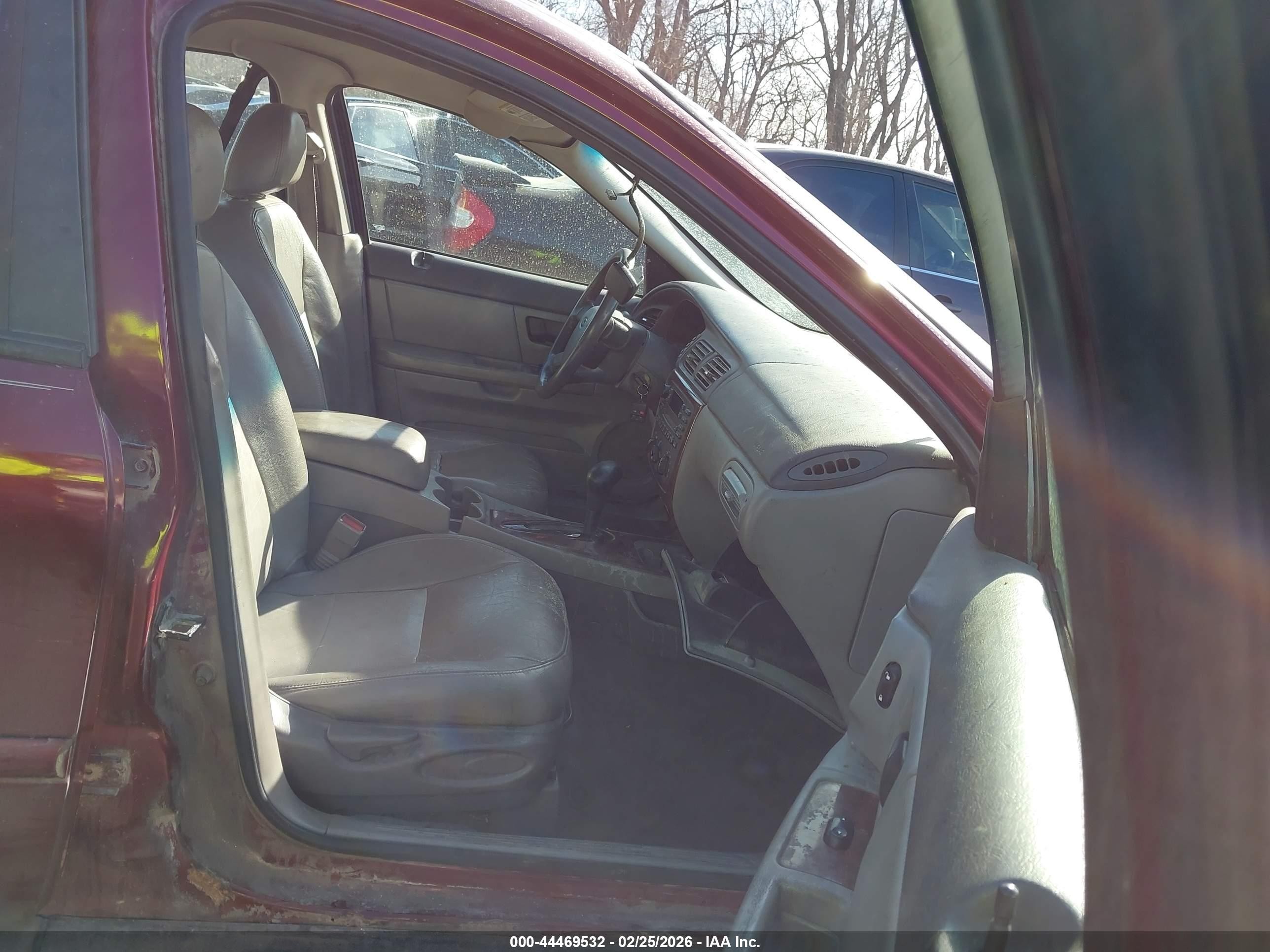 2006 Ford Taurus Sel Темно-бордовый vin: 1FAFP56U26A229561
