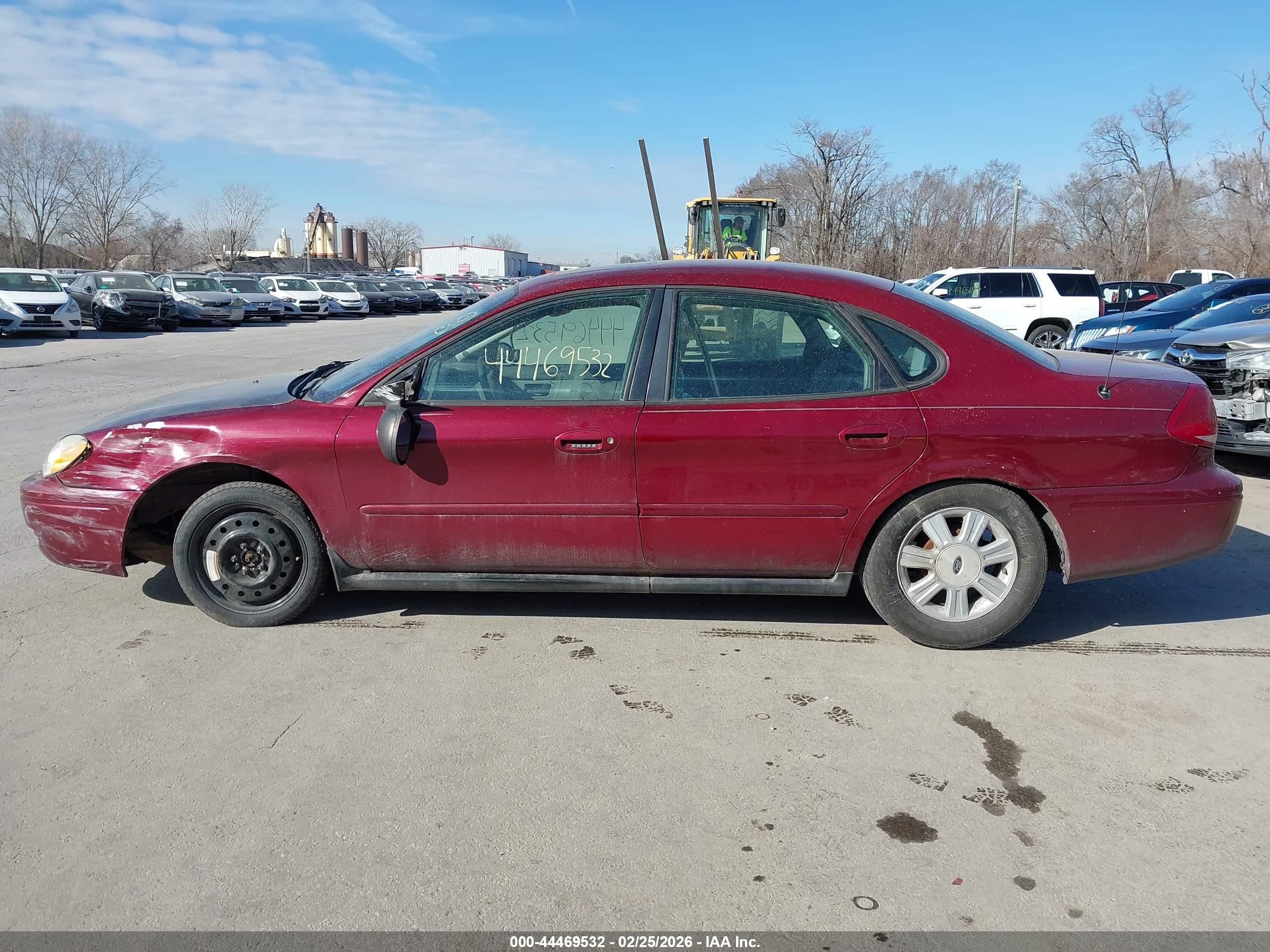 2006 Ford Taurus Sel Темно-бордовый vin: 1FAFP56U26A229561