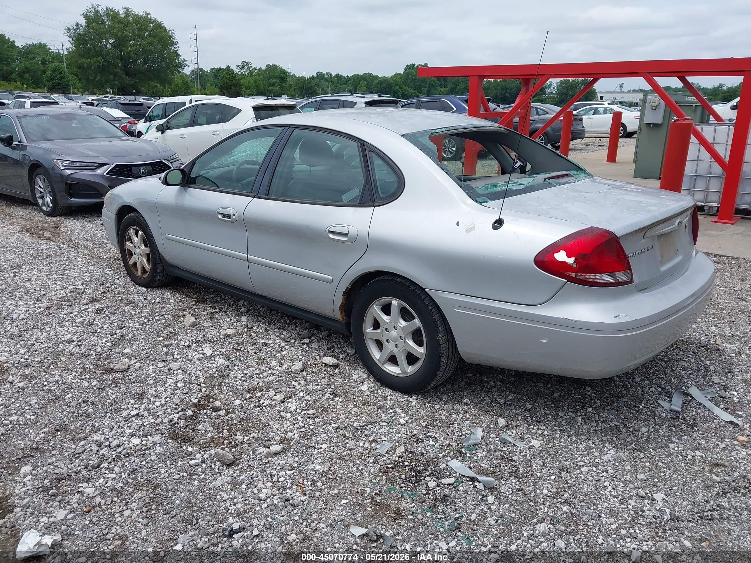 2007 Ford Taurus Sel Серебряный vin: 1FAFP56U27A178595