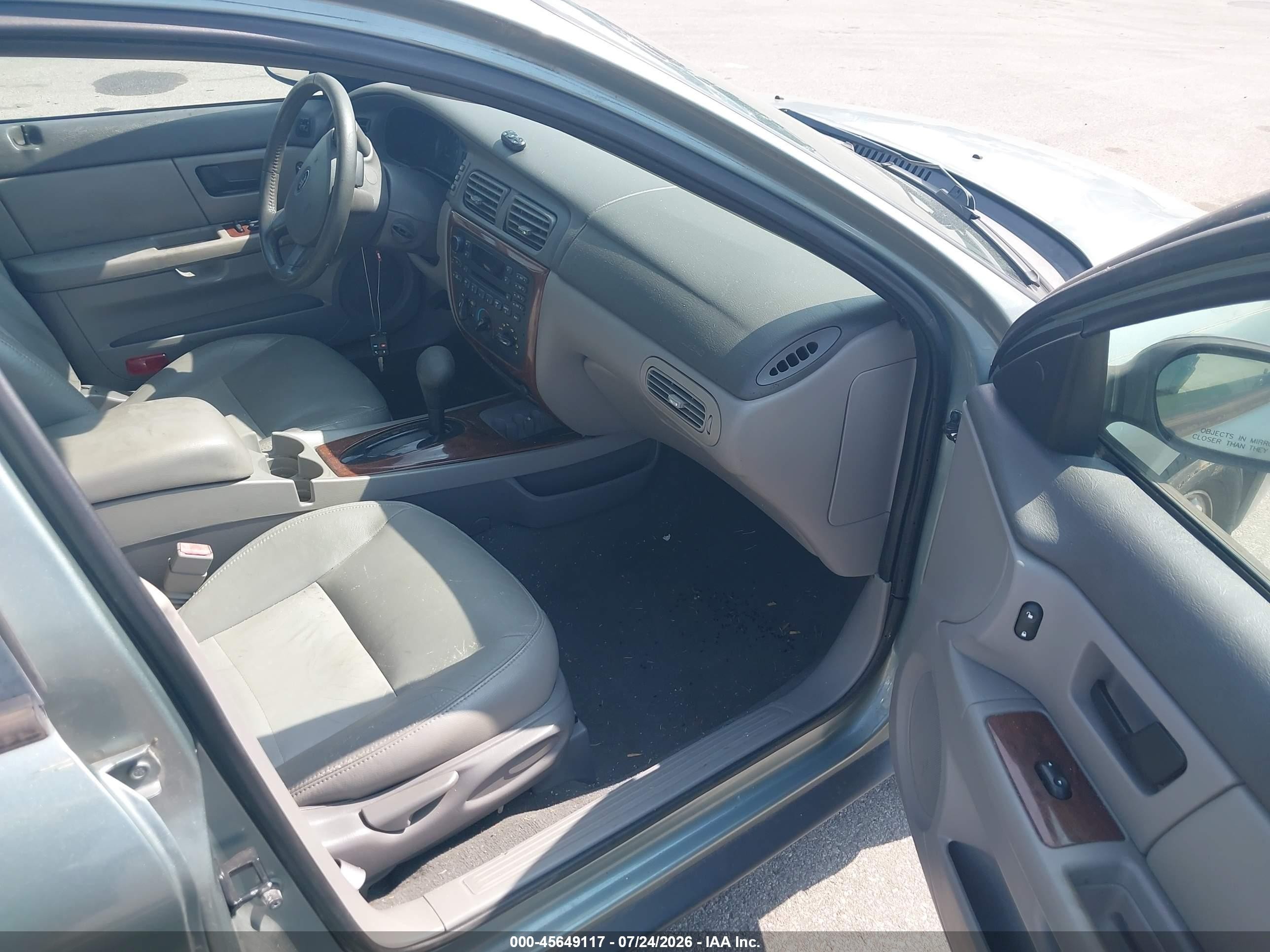 2007 Ford Taurus Sel Blue vin: 1FAFP56U27A197230