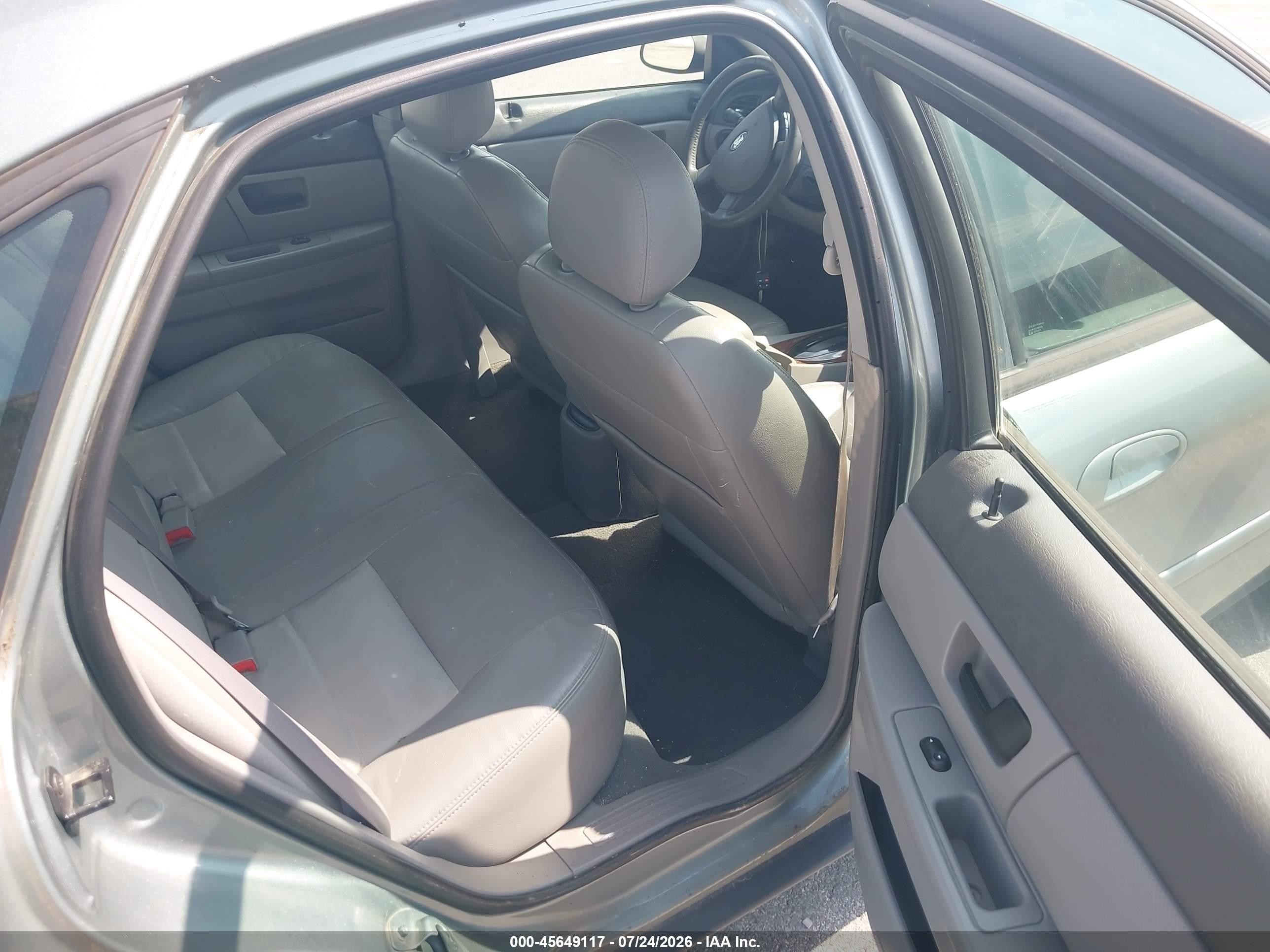 2007 Ford Taurus Sel Blue vin: 1FAFP56U27A197230