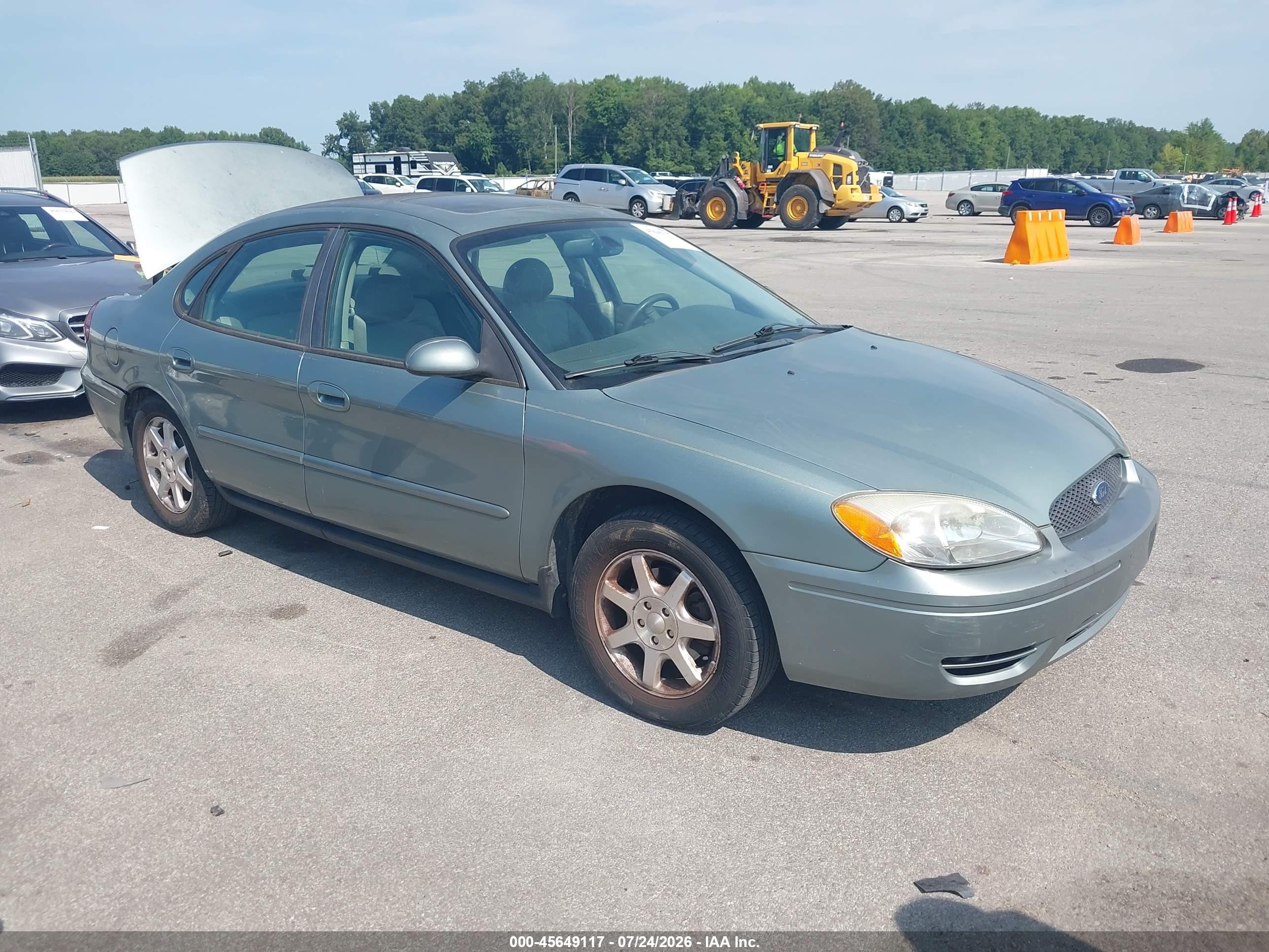 2007 Ford Taurus Sel Blue vin: 1FAFP56U27A197230