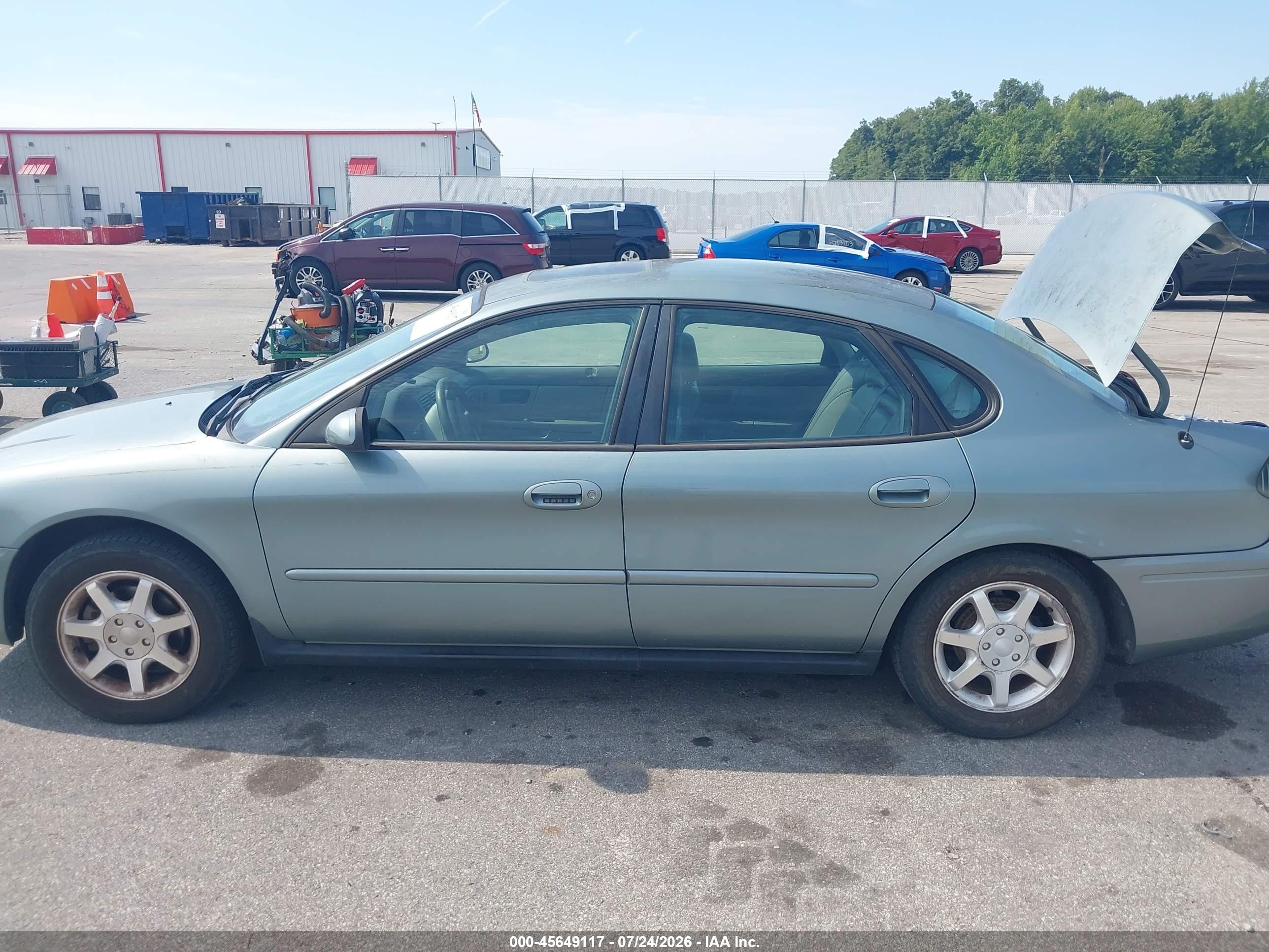2007 Ford Taurus Sel Blue vin: 1FAFP56U27A197230