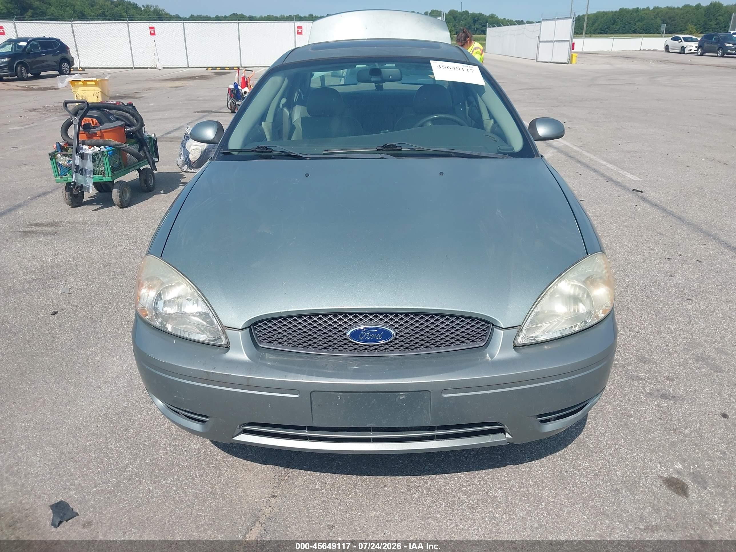 2007 Ford Taurus Sel Blue vin: 1FAFP56U27A197230