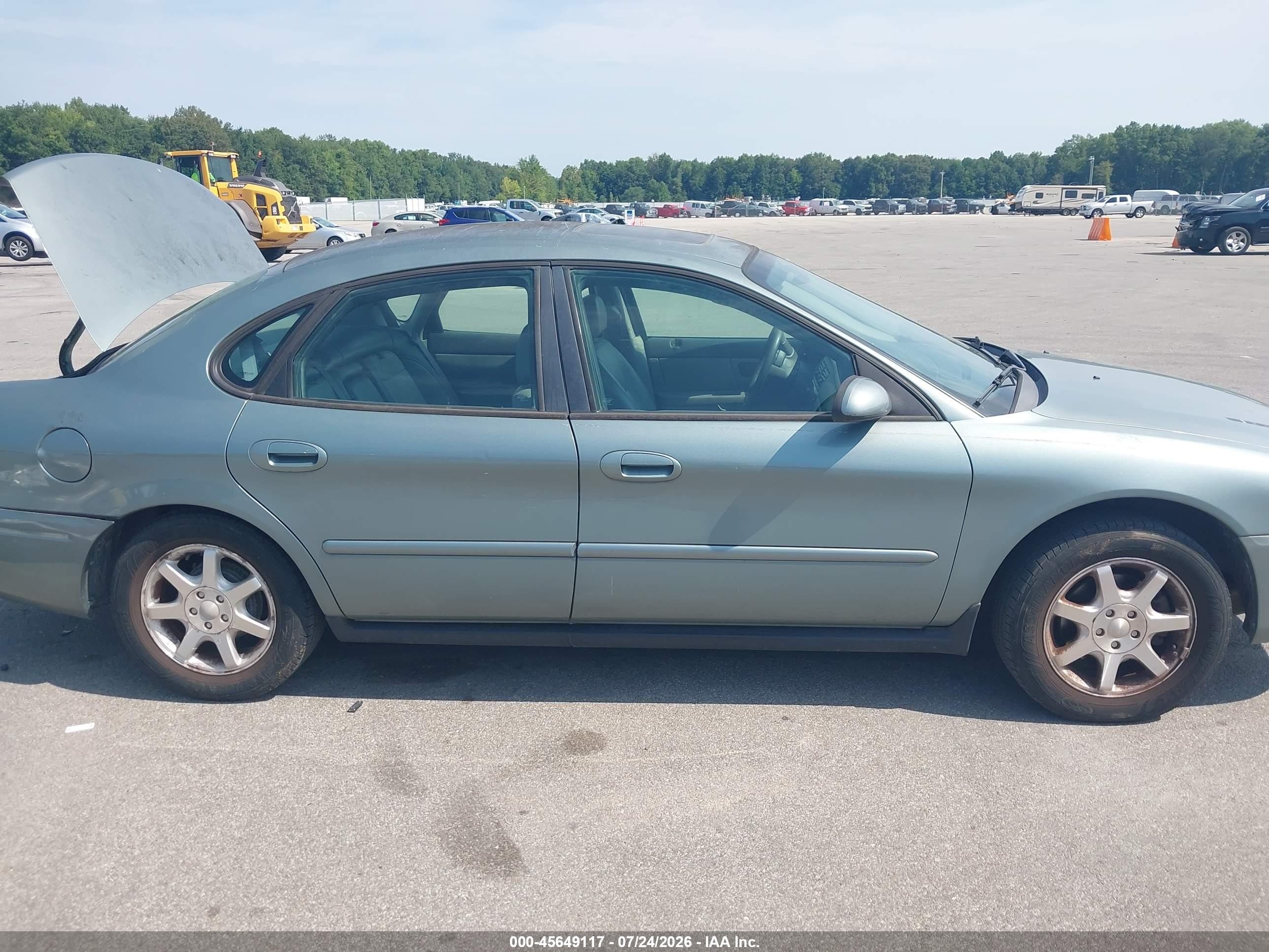 2007 Ford Taurus Sel Blue vin: 1FAFP56U27A197230