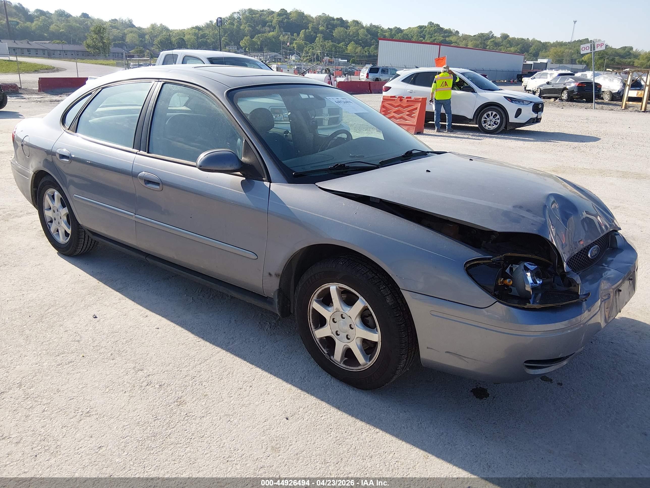 2007 Ford Taurus Sel Gray vin: 1FAFP56U27A199754