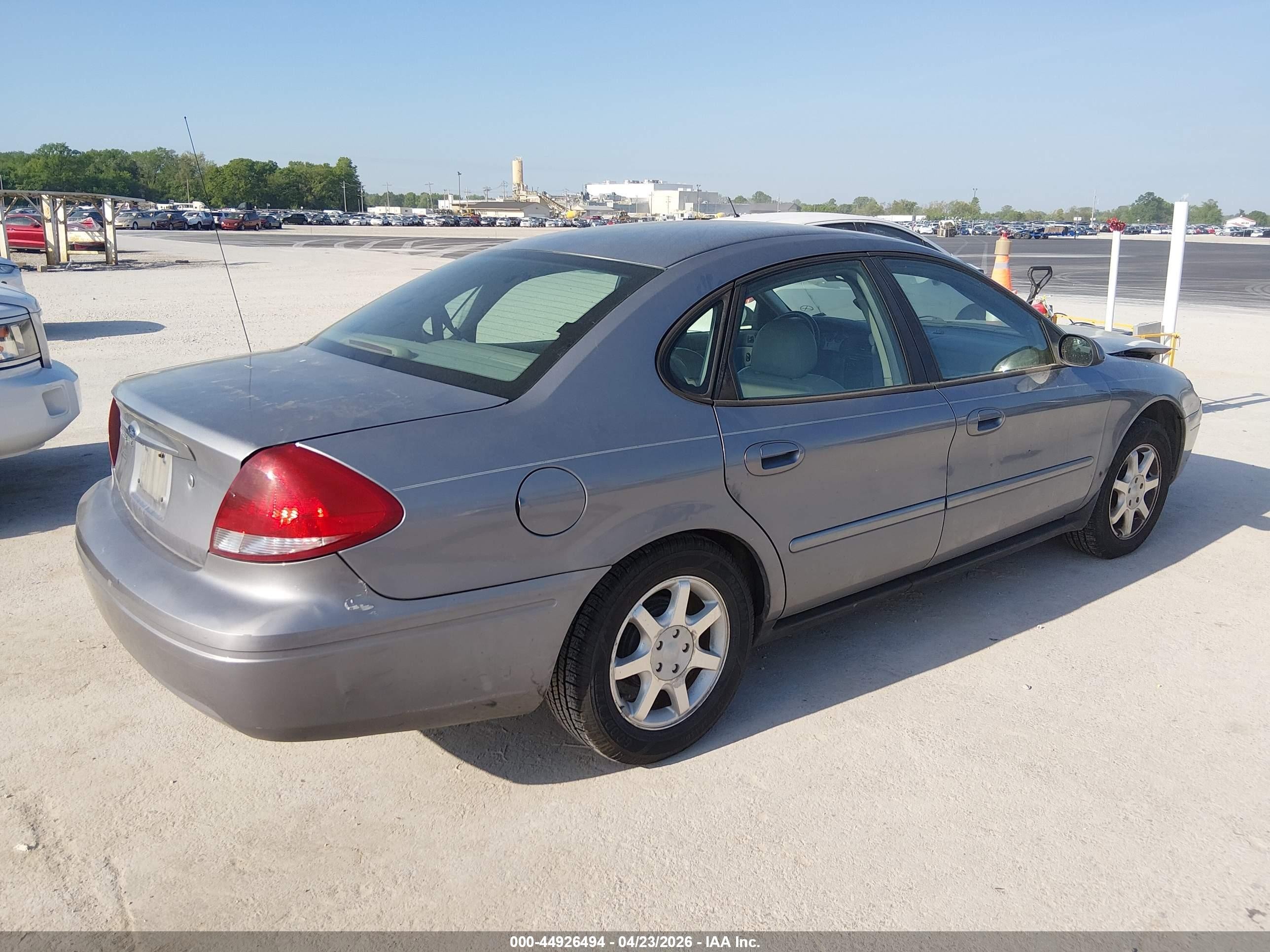 2007 Ford Taurus Sel Gray vin: 1FAFP56U27A199754