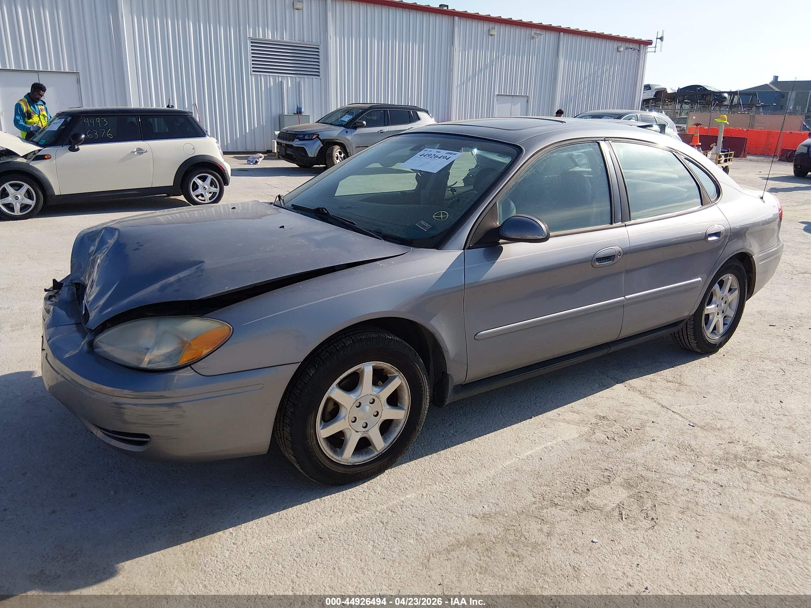2007 Ford Taurus Sel Gray vin: 1FAFP56U27A199754