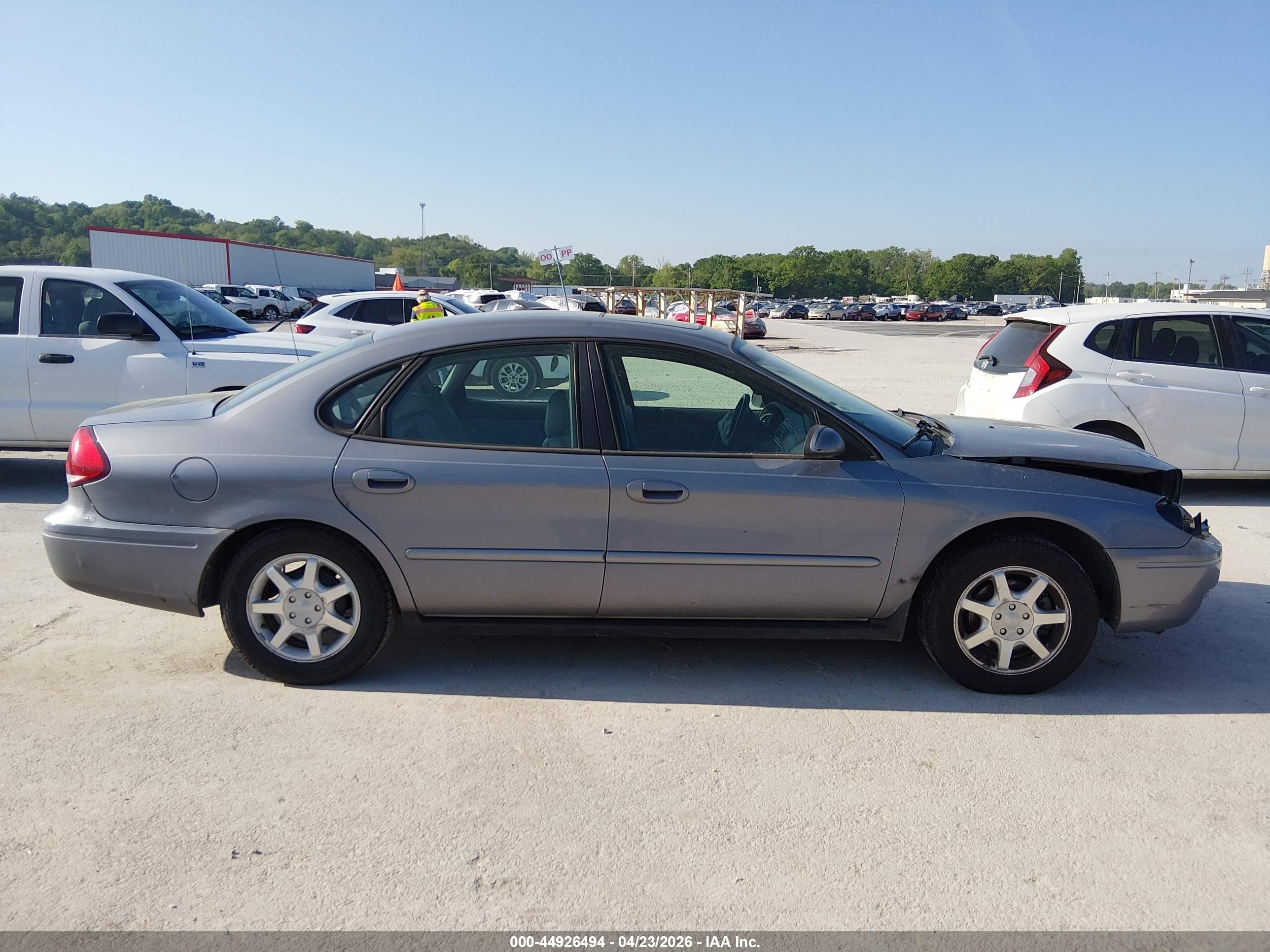 2007 Ford Taurus Sel Gray vin: 1FAFP56U27A199754