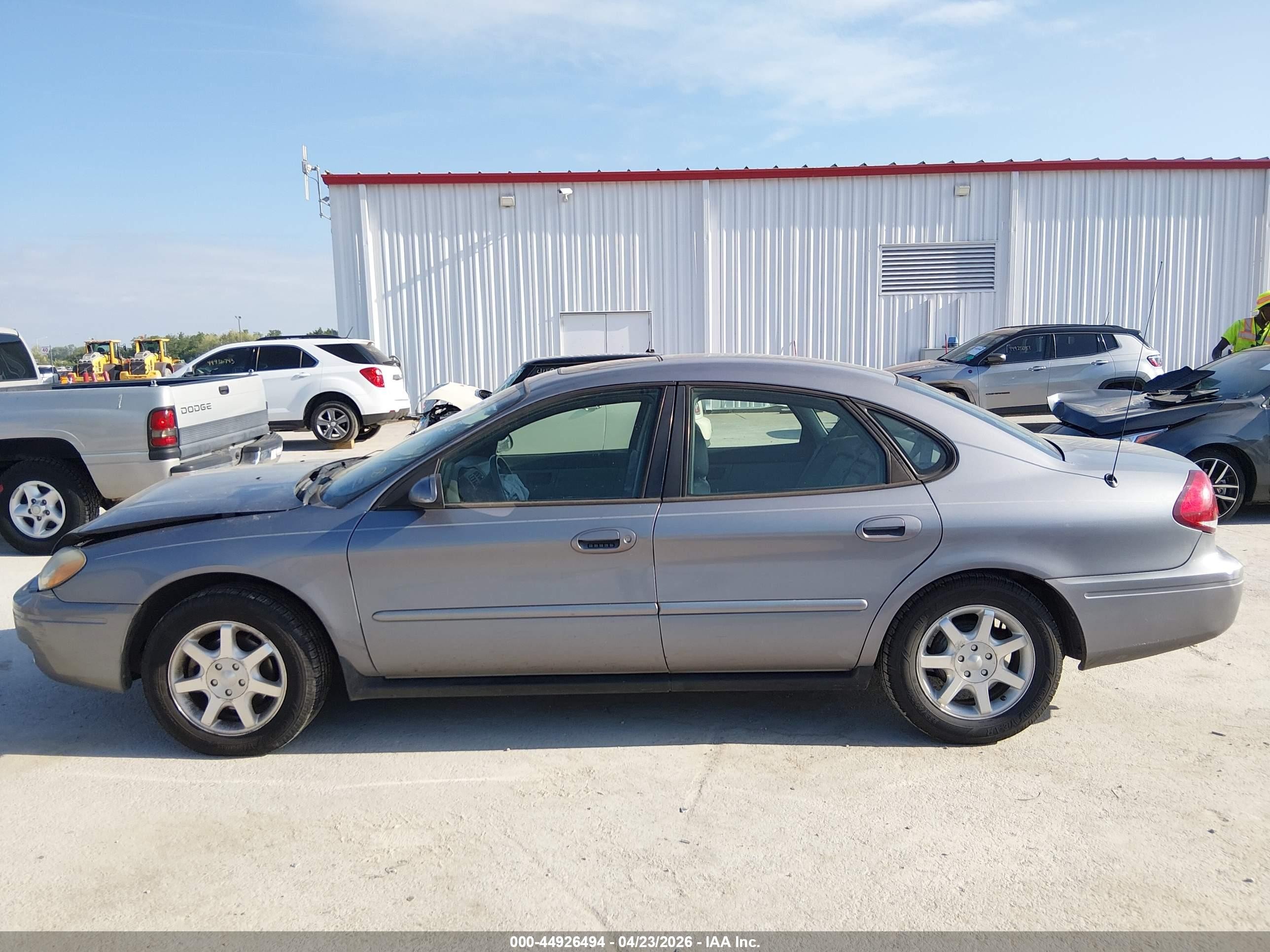 2007 Ford Taurus Sel Gray vin: 1FAFP56U27A199754