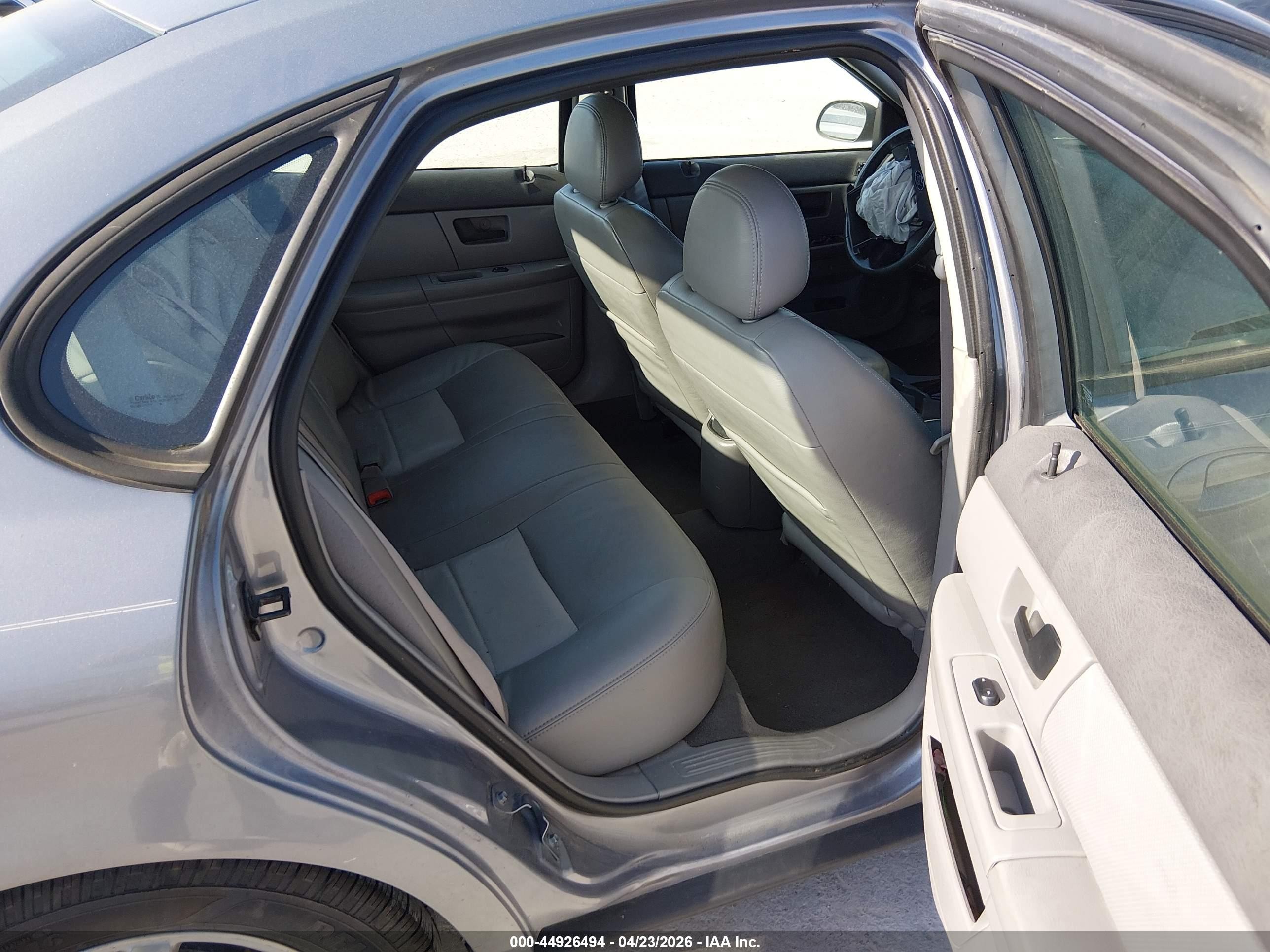 2007 Ford Taurus Sel Gray vin: 1FAFP56U27A199754