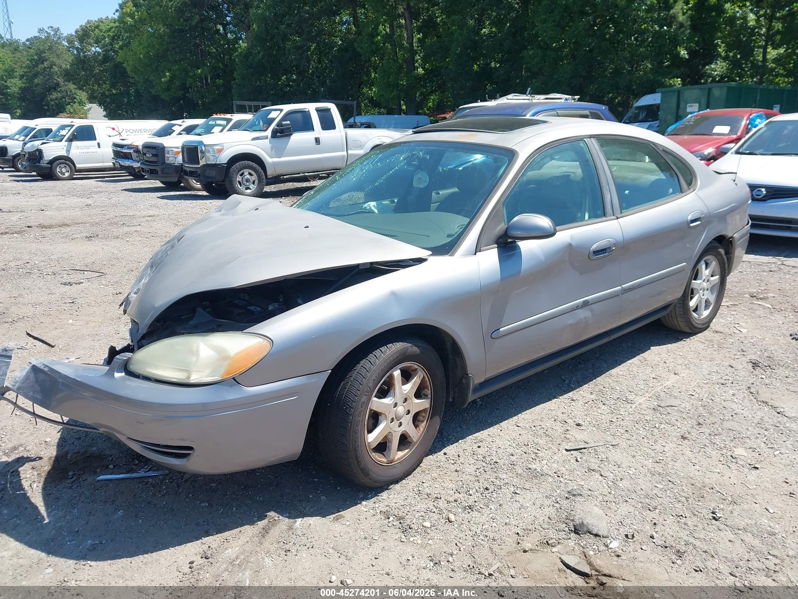 2006 Ford Taurus Sel Silver vin: 1FAFP56U36A239712