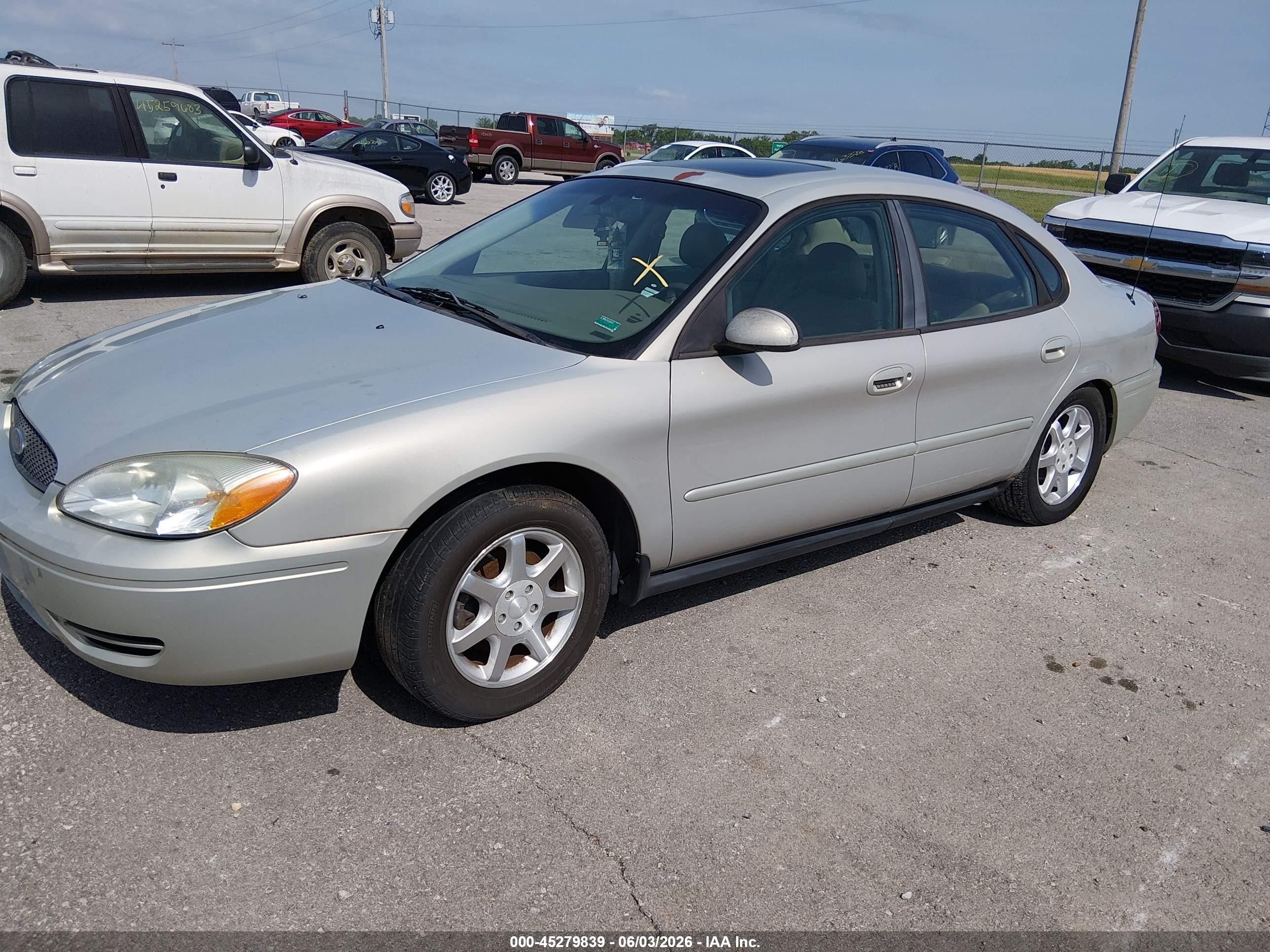 2006 Ford Taurus Sel Silver vin: 1FAFP56U36A250435