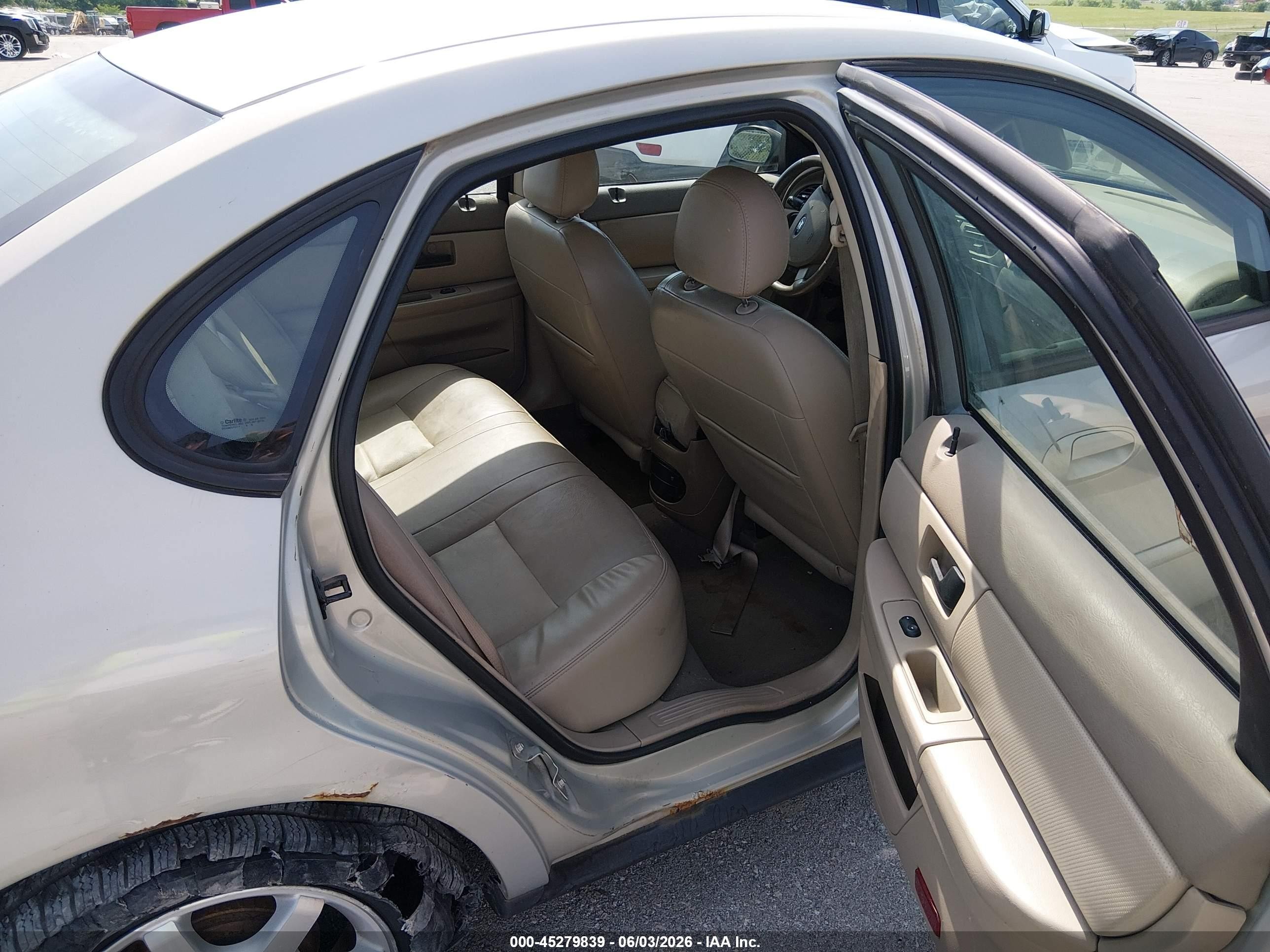 2006 Ford Taurus Sel Silver vin: 1FAFP56U36A250435