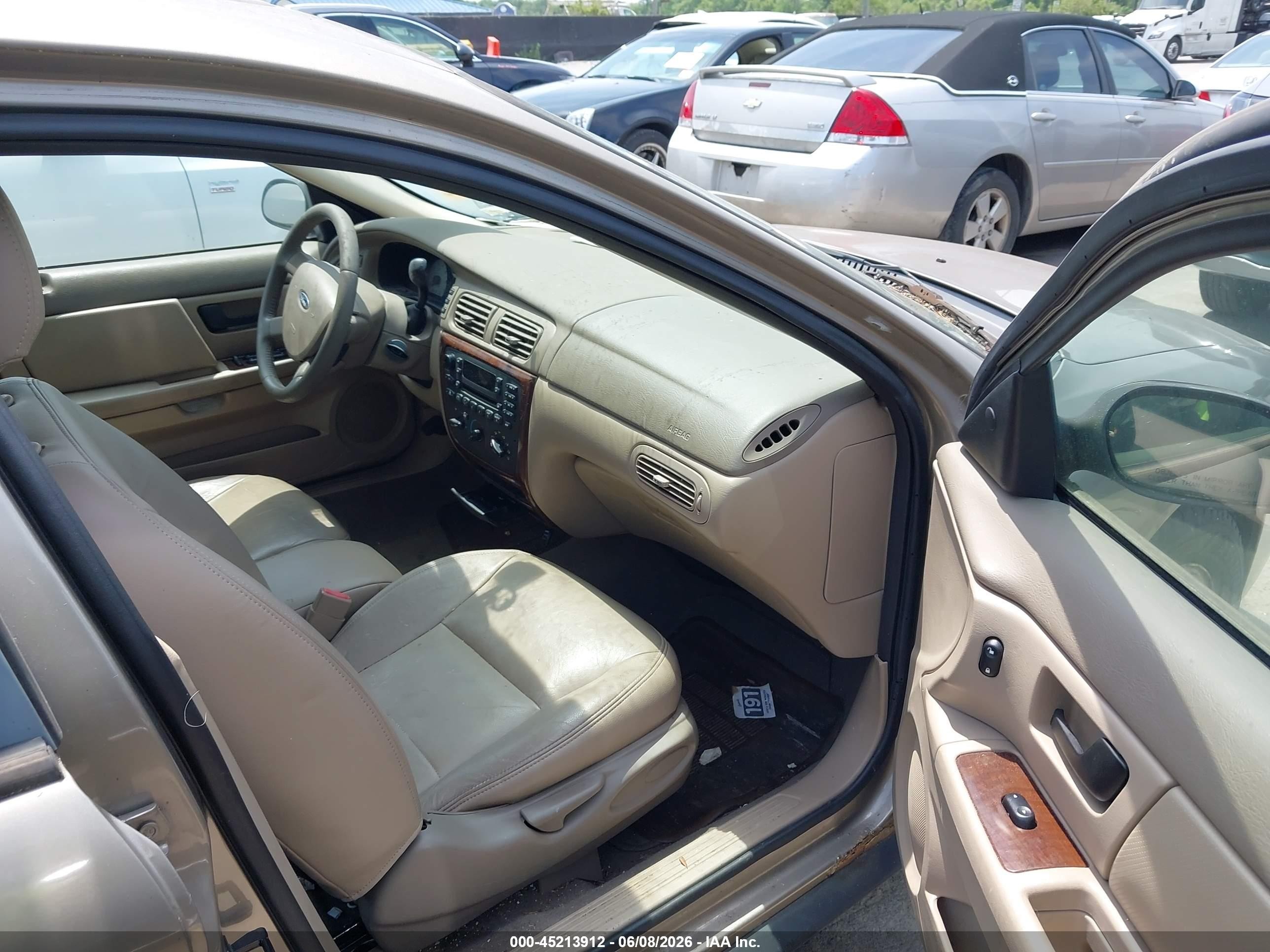 2006 Ford Taurus Sel Gold vin: 1FAFP56U36A250502