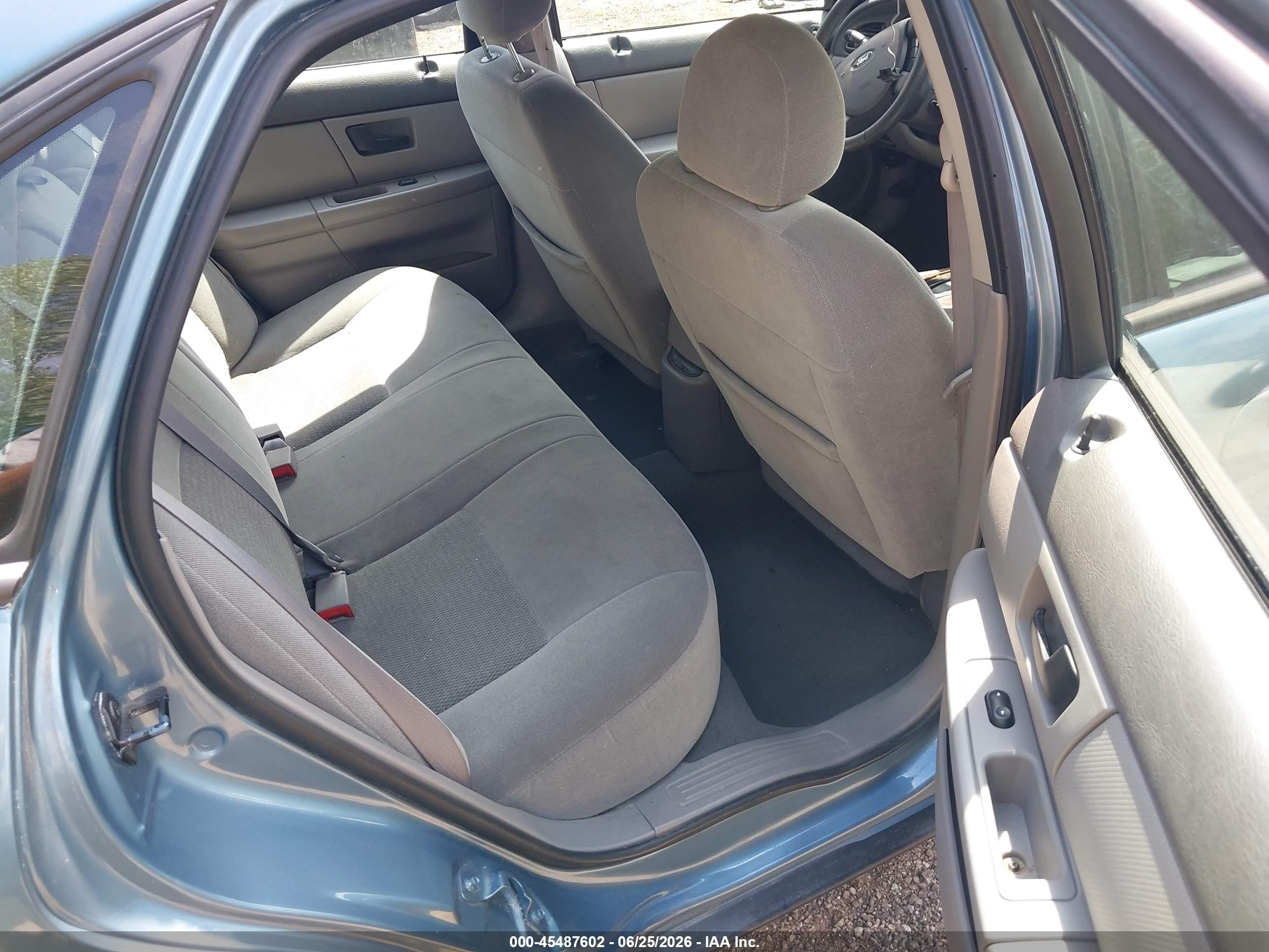 2007 Ford Taurus Sel Blue vin: 1FAFP56U37A147856