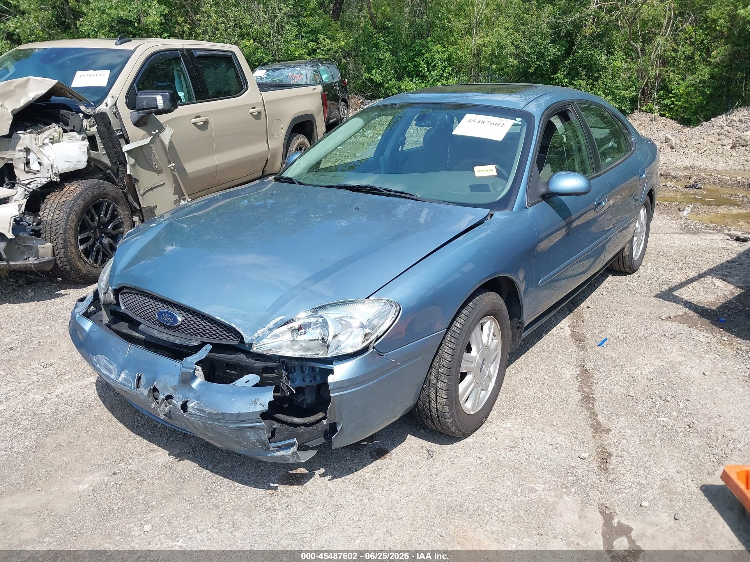 2007 Ford Taurus Sel Blue vin: 1FAFP56U37A147856