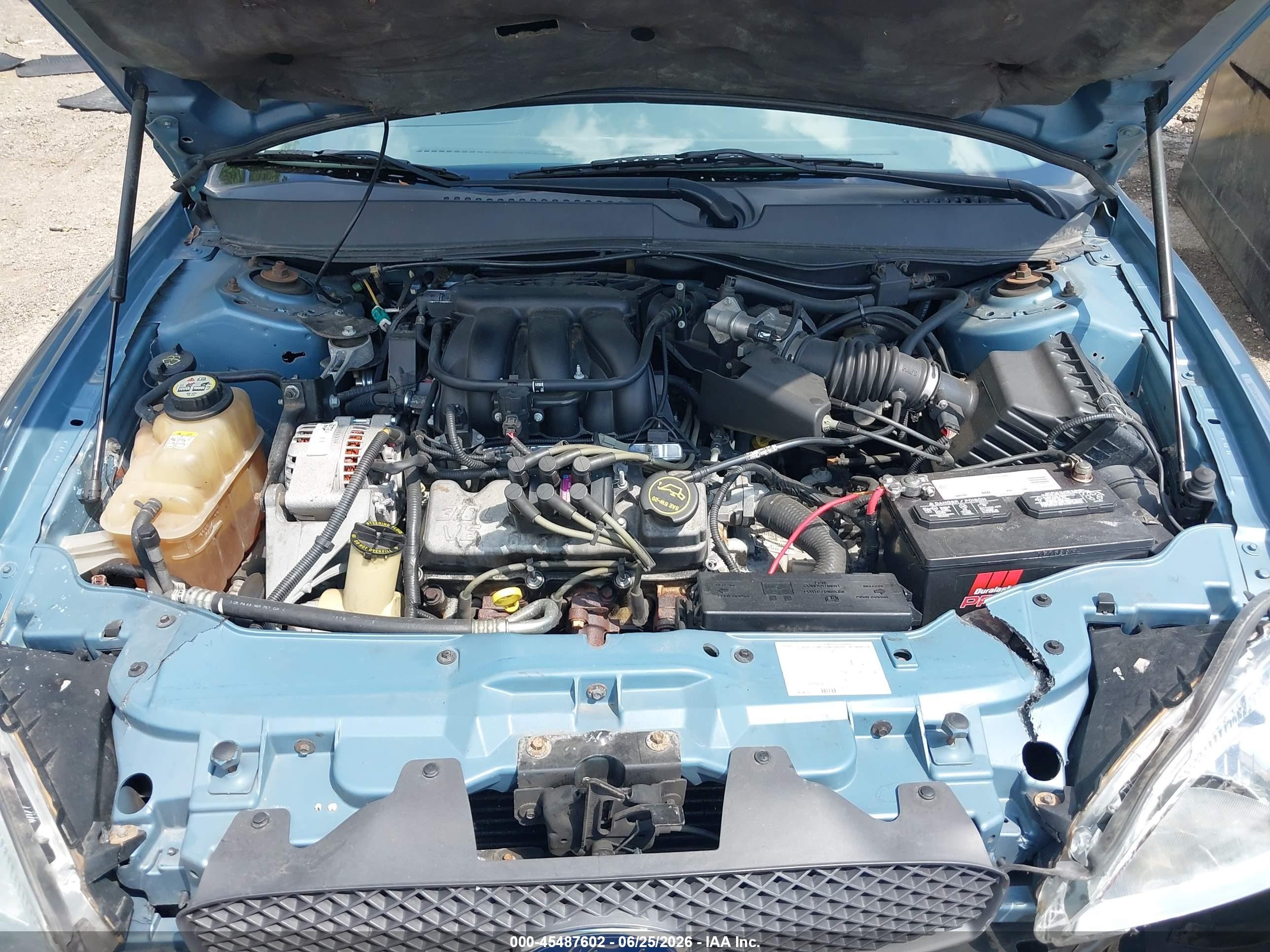 2007 Ford Taurus Sel Blue vin: 1FAFP56U37A147856