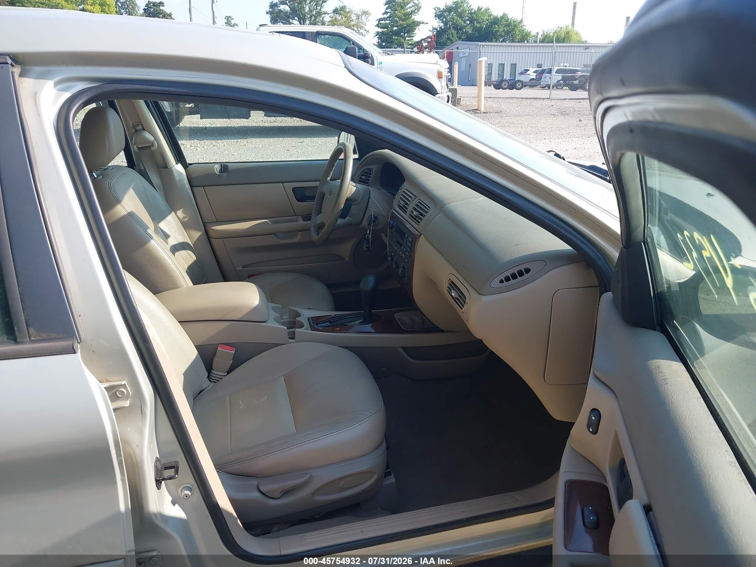 2007 Ford Taurus Sel Beige vin: 1FAFP56U37A149736