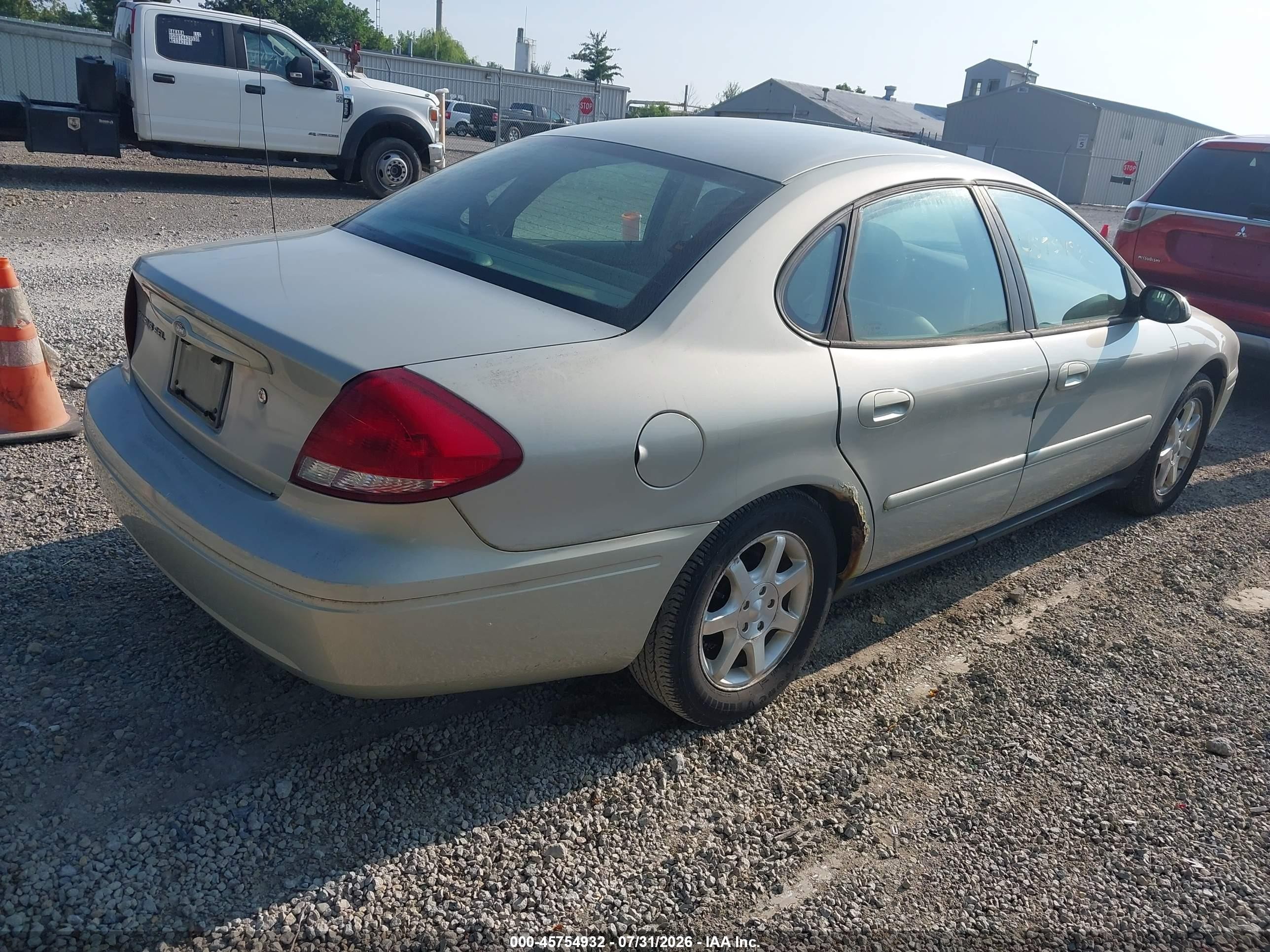 2007 Ford Taurus Sel Beige vin: 1FAFP56U37A149736