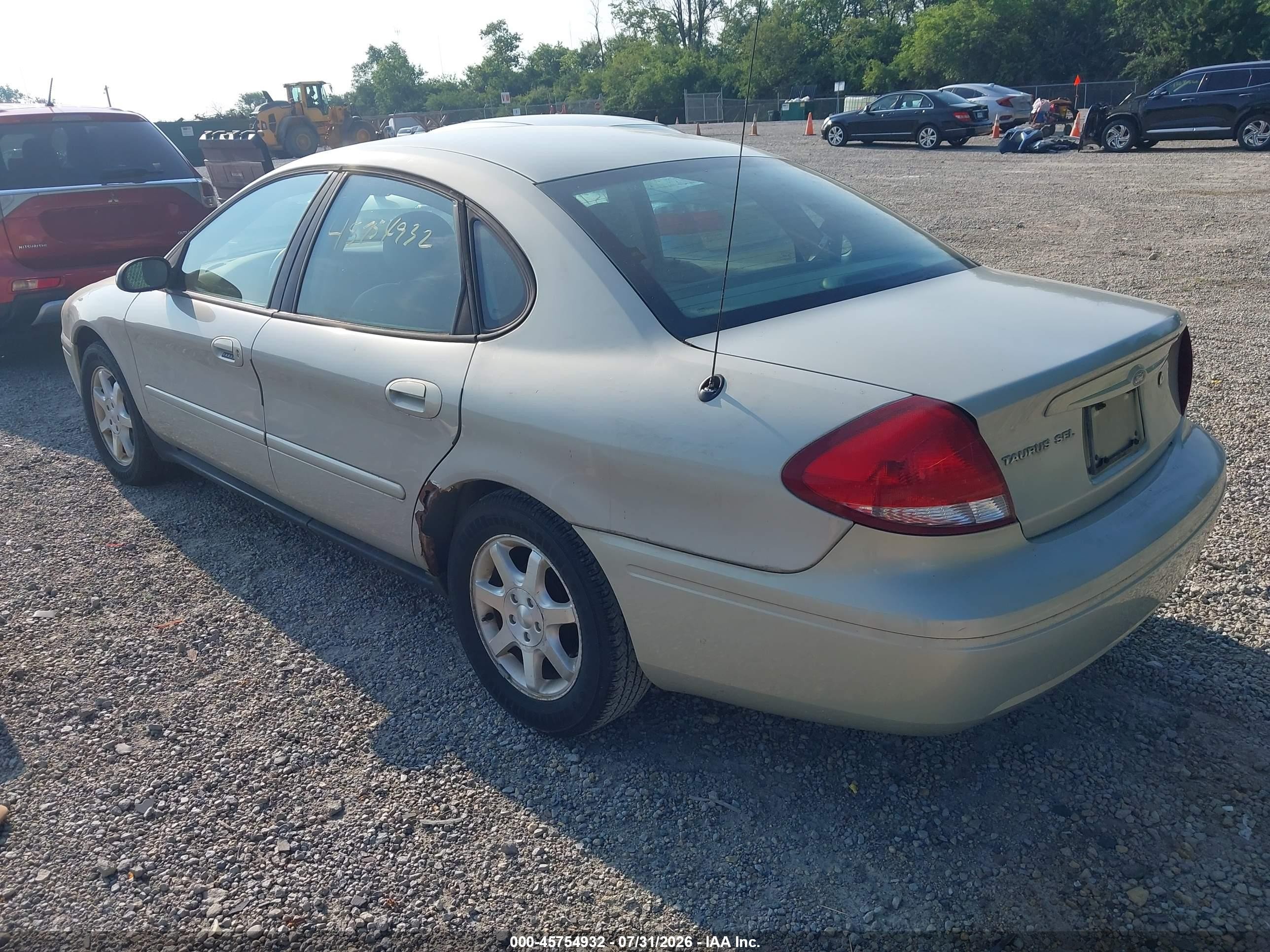 2007 Ford Taurus Sel Beige vin: 1FAFP56U37A149736