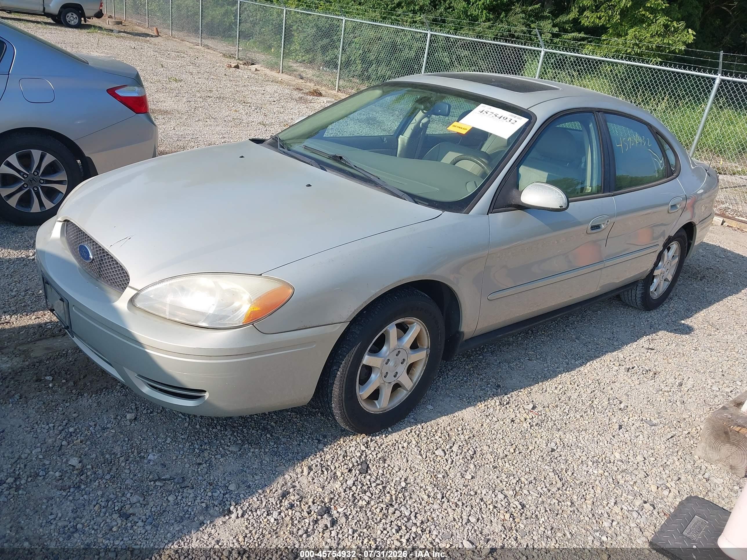 2007 Ford Taurus Sel Beige vin: 1FAFP56U37A149736
