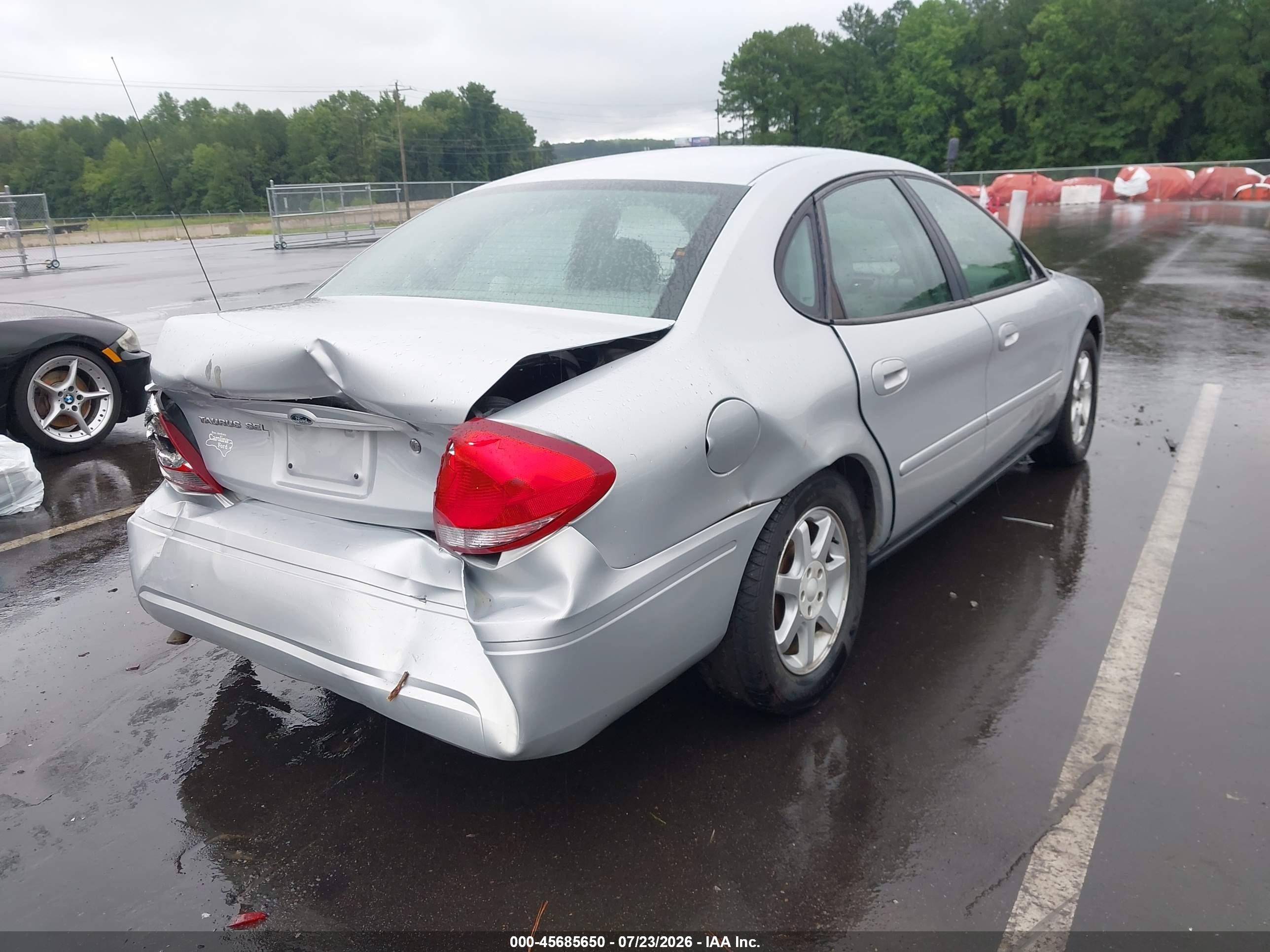 2007 Ford Taurus Sel Silver vin: 1FAFP56U37A153155