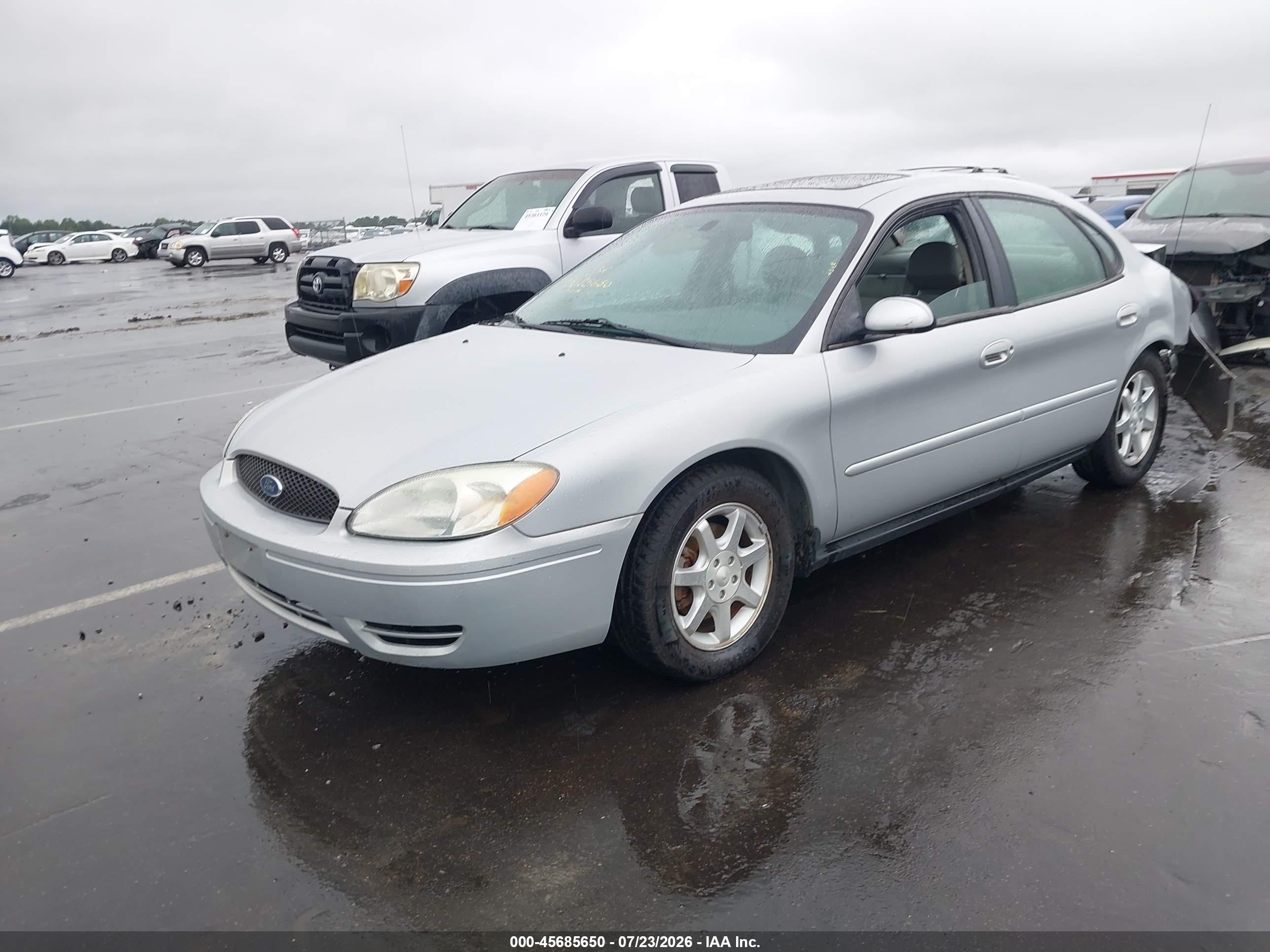 2007 Ford Taurus Sel Silver vin: 1FAFP56U37A153155