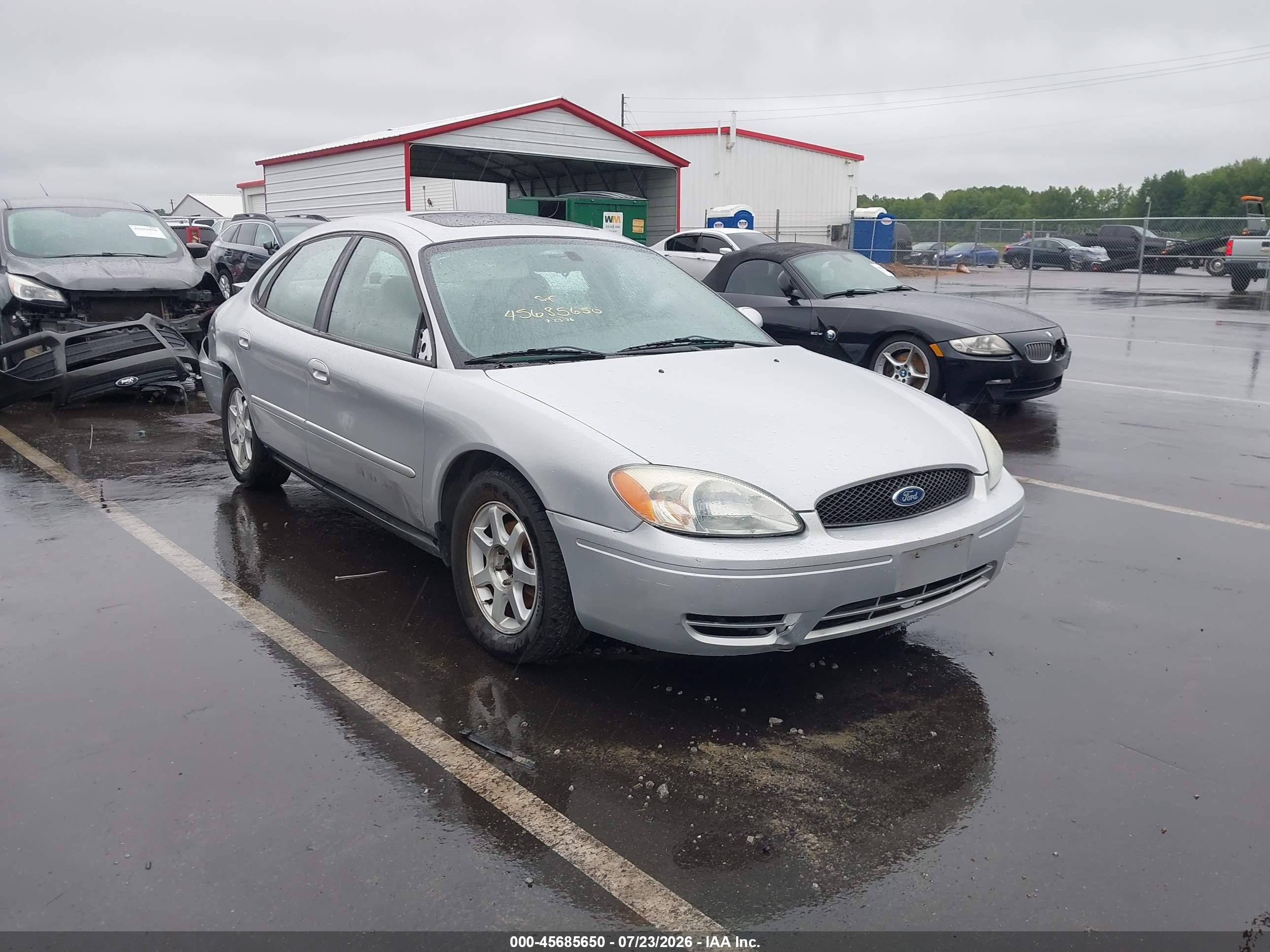 2007 Ford Taurus Sel Silver vin: 1FAFP56U37A153155