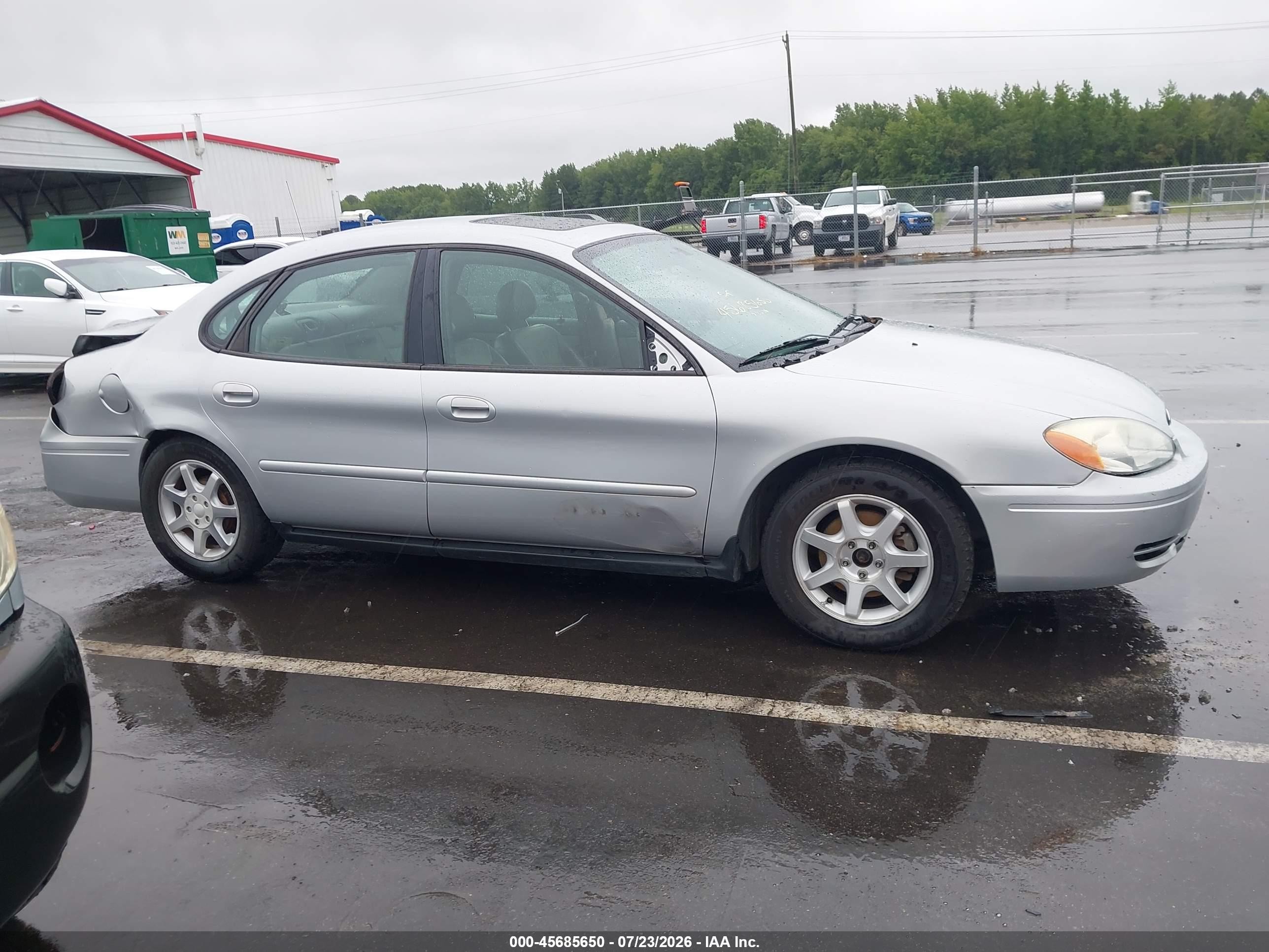 2007 Ford Taurus Sel Silver vin: 1FAFP56U37A153155