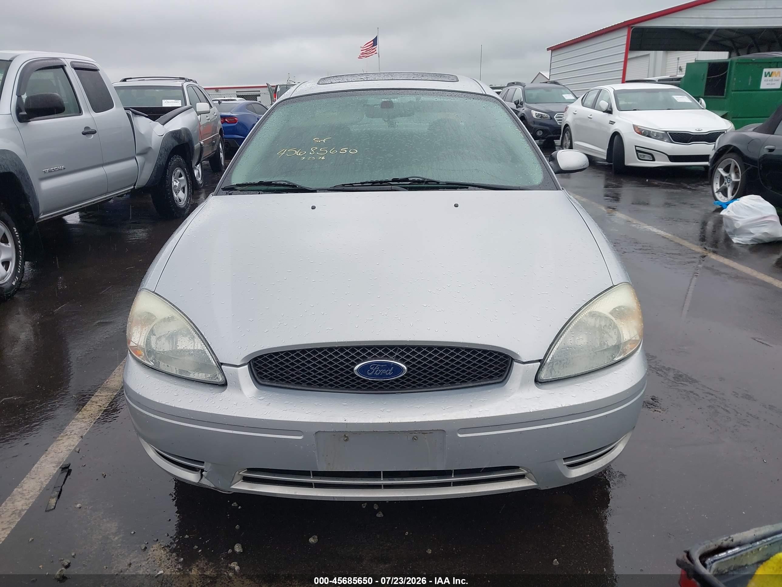 2007 Ford Taurus Sel Silver vin: 1FAFP56U37A153155
