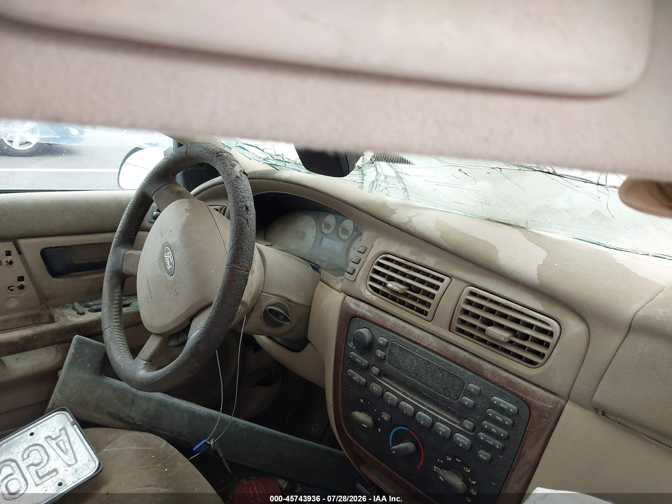 2007 Ford Taurus Sel Champagne vin: 1FAFP56U37A184891