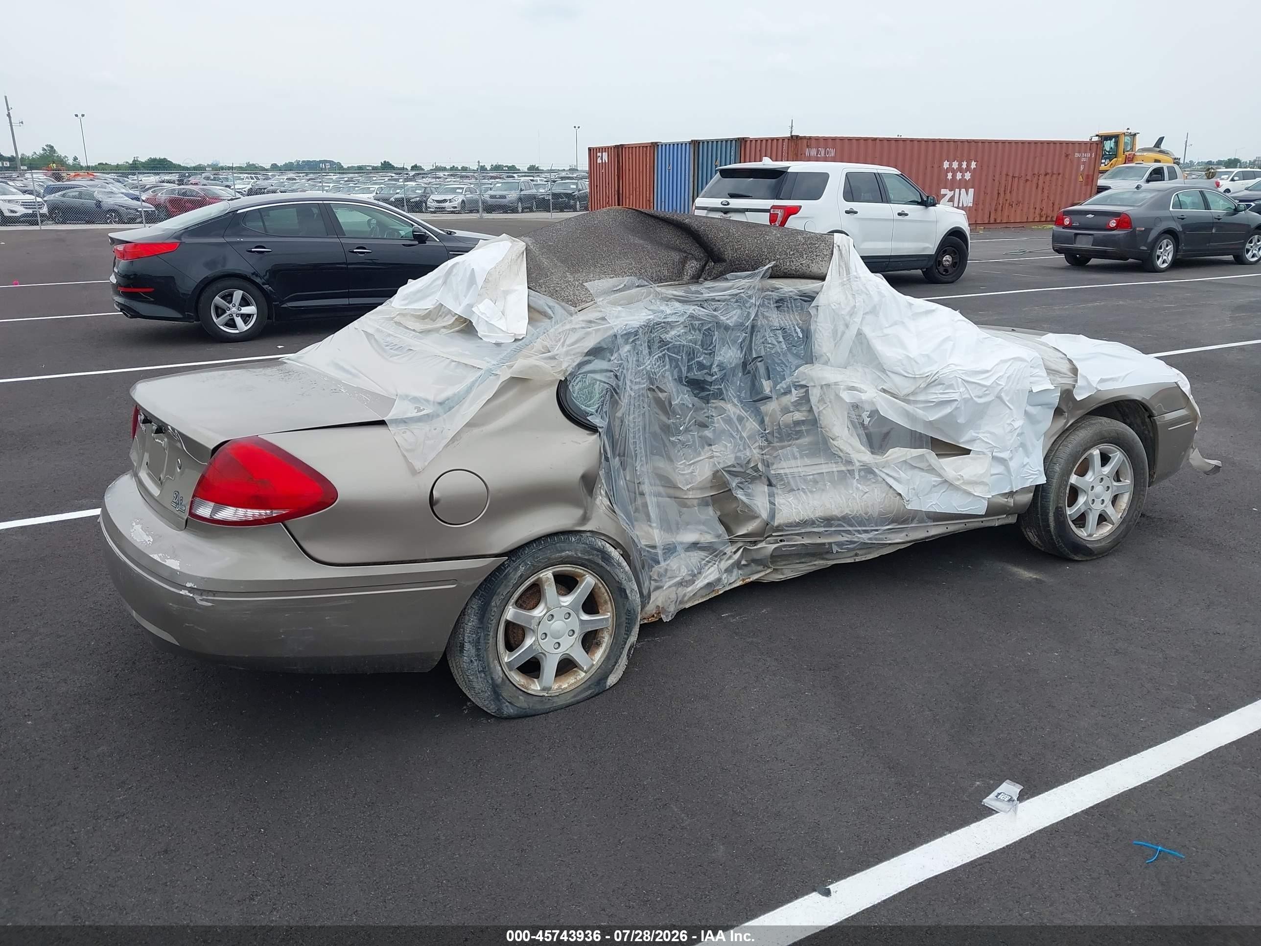 2007 Ford Taurus Sel Champagne vin: 1FAFP56U37A184891