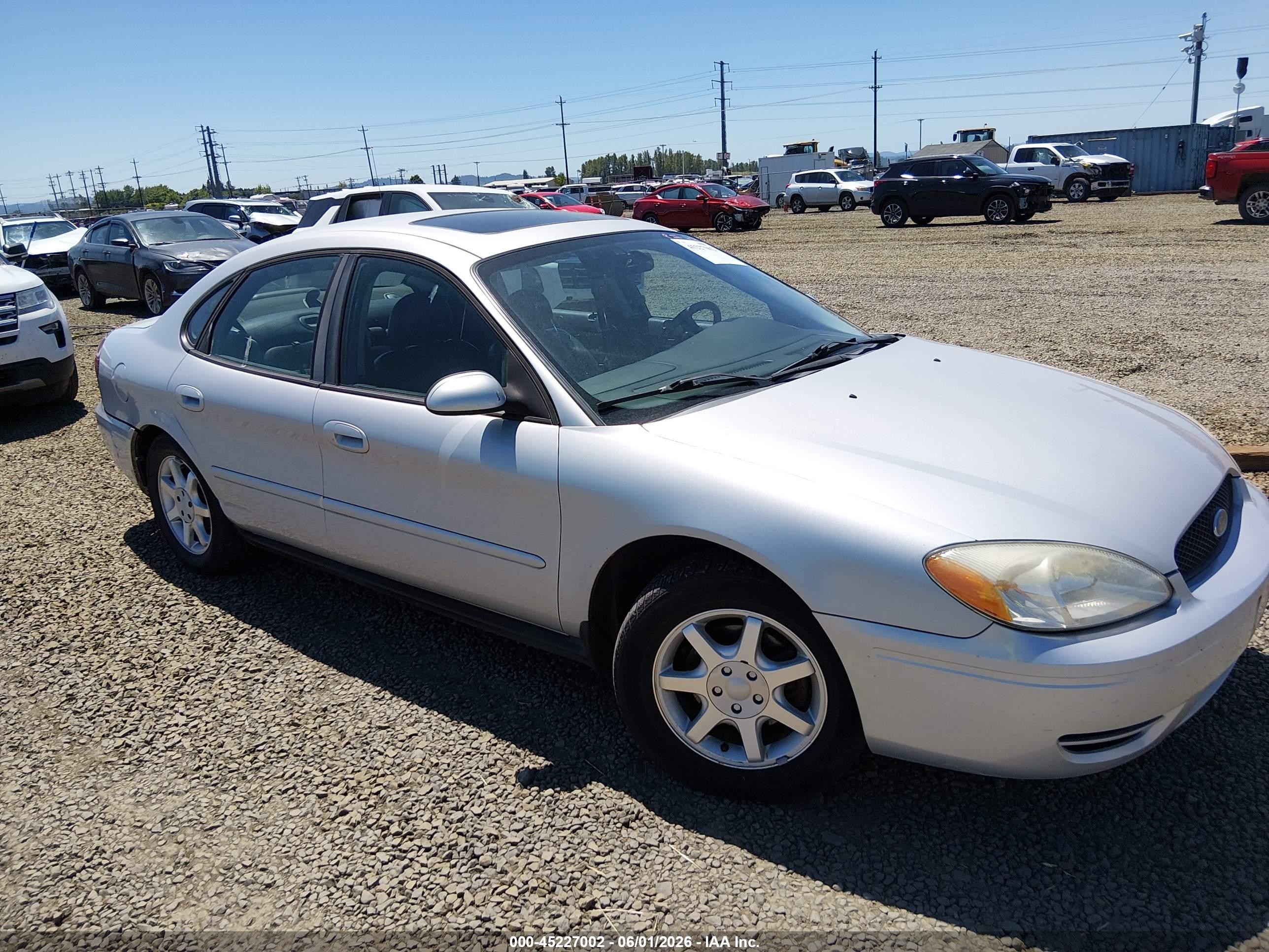 2006 Ford Taurus Sel Silver vin: 1FAFP56U46A170030
