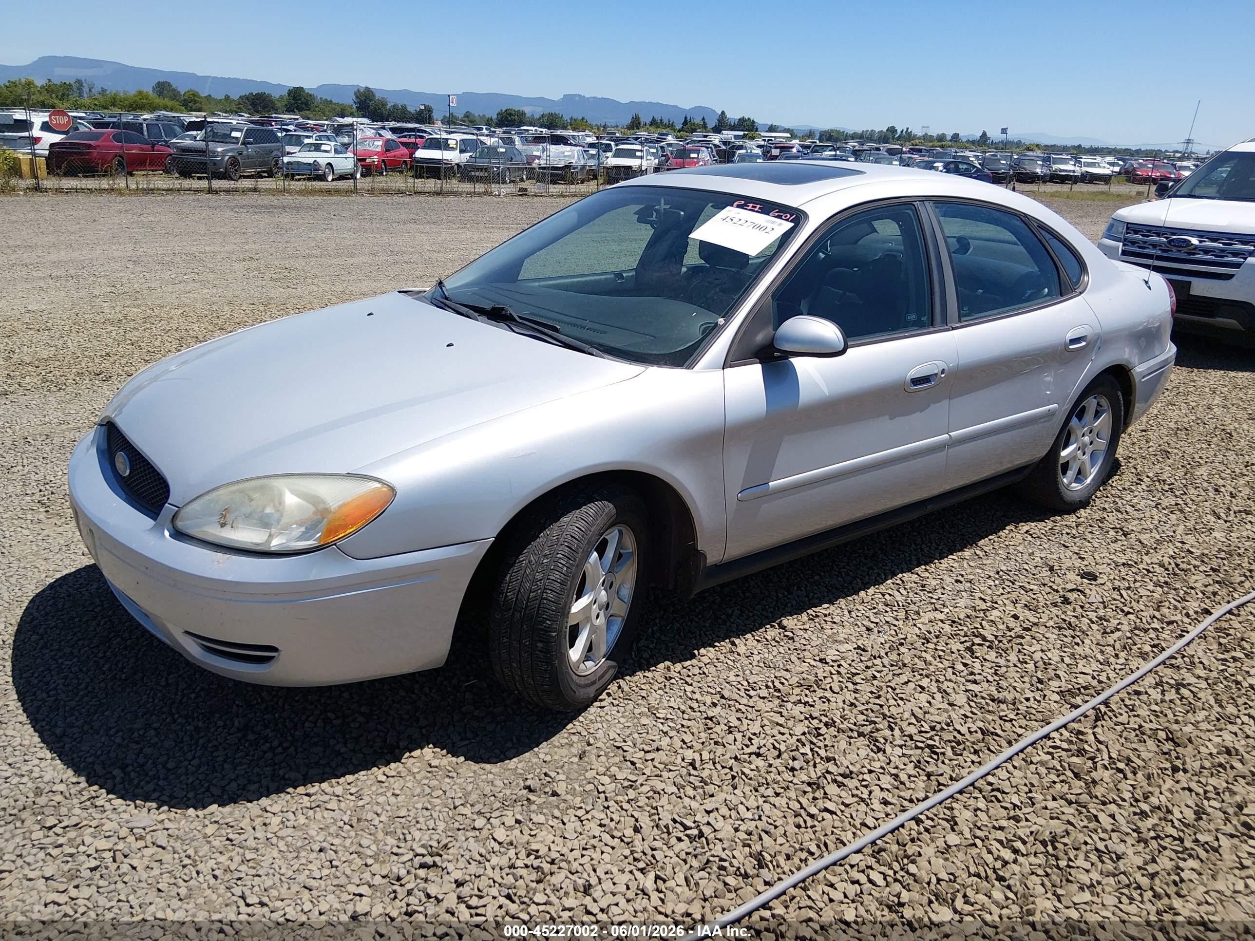 2006 Ford Taurus Sel Silver vin: 1FAFP56U46A170030