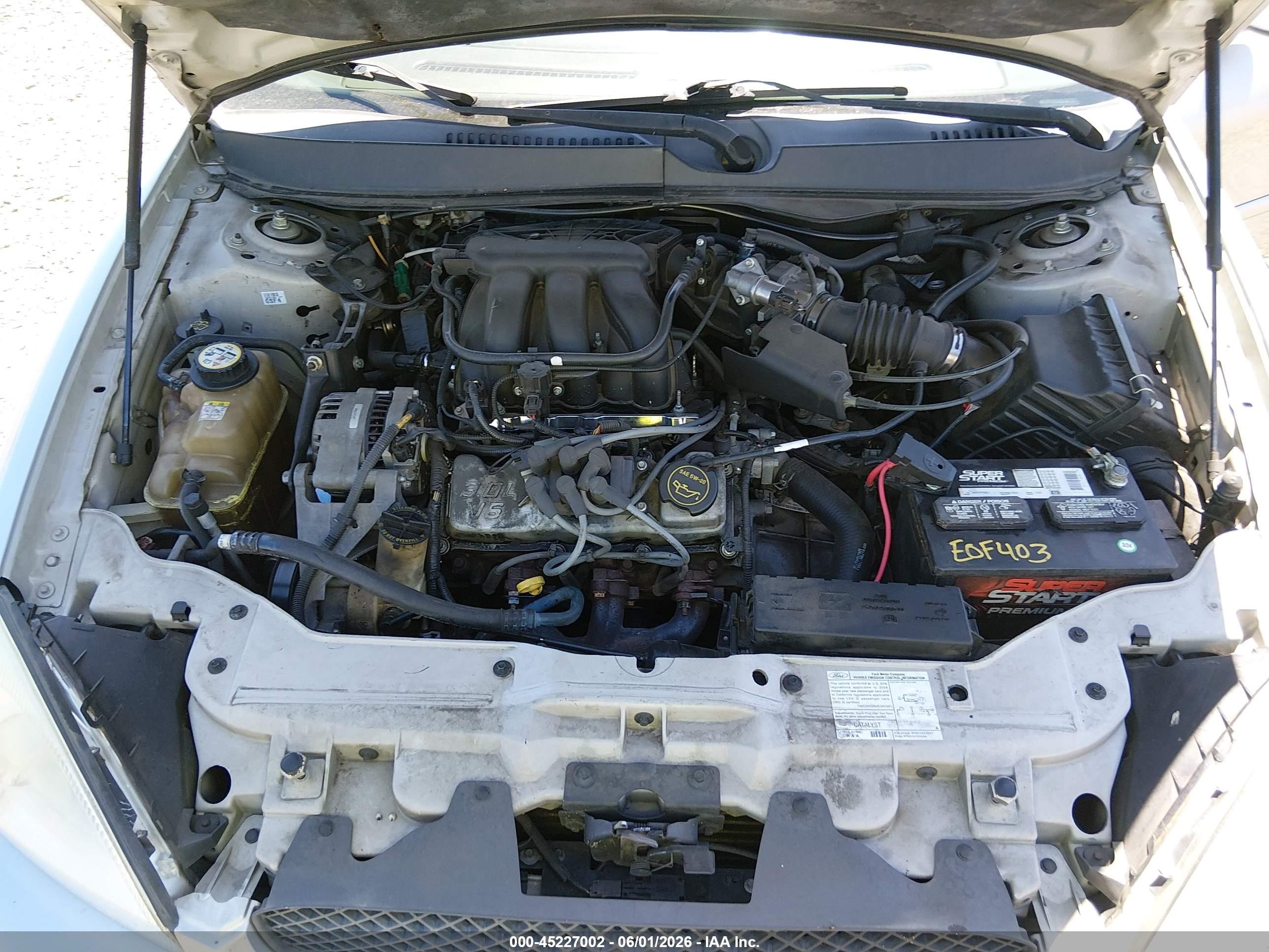 2006 Ford Taurus Sel Silver vin: 1FAFP56U46A170030