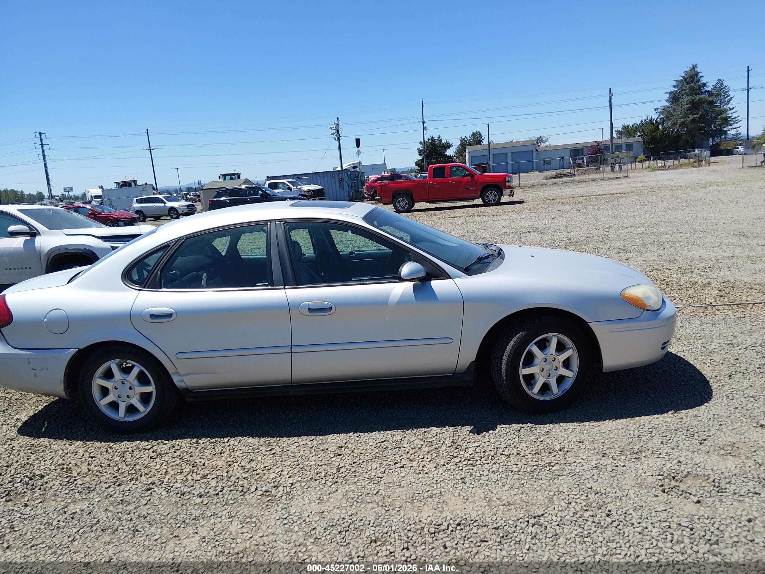 2006 Ford Taurus Sel Silver vin: 1FAFP56U46A170030