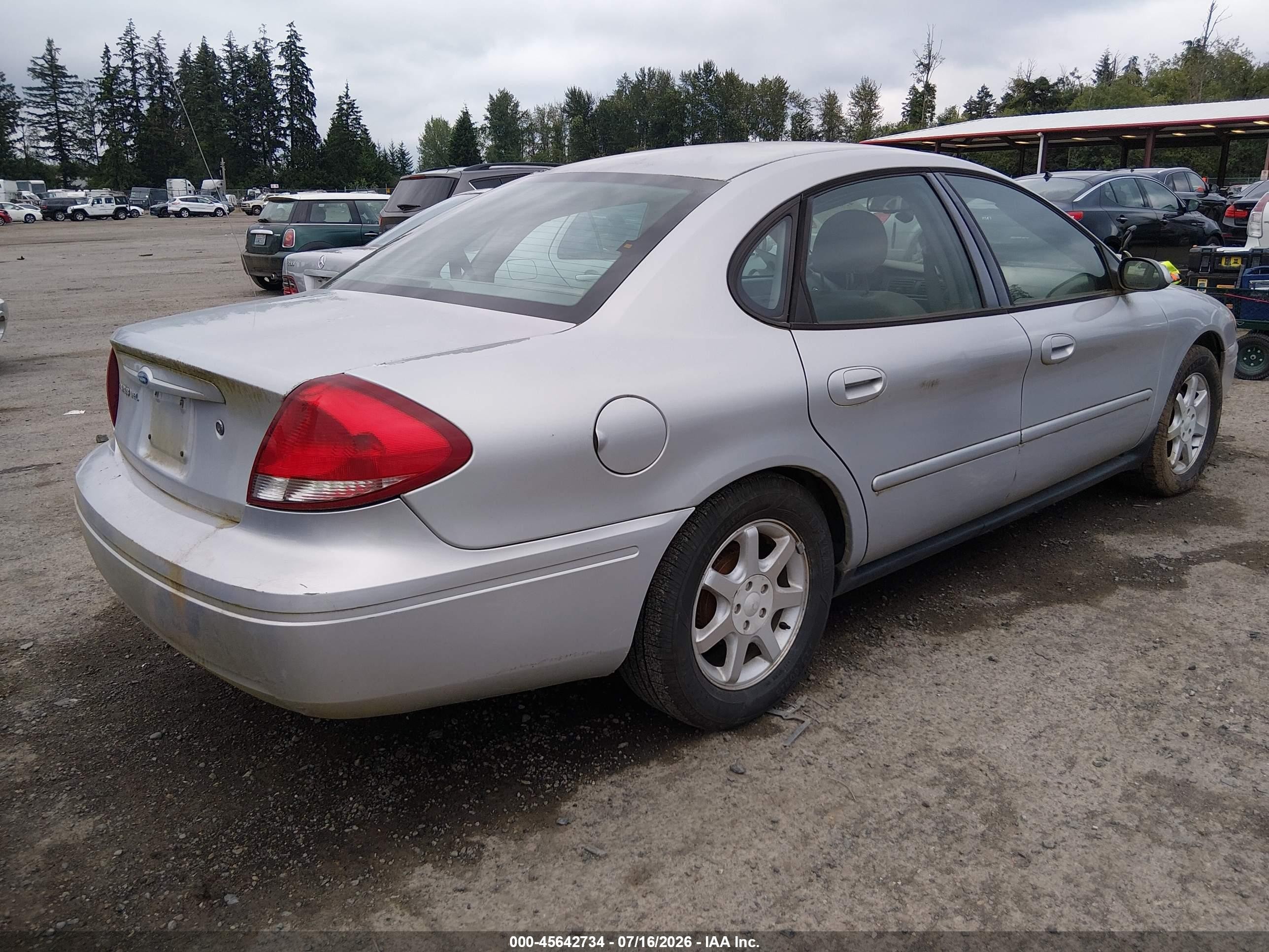2006 Ford Taurus Sel Silver vin: 1FAFP56U46A230310