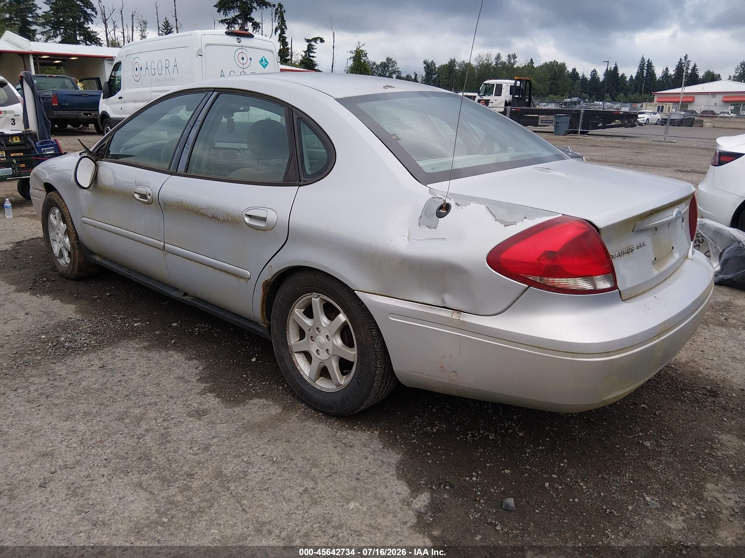 2006 Ford Taurus Sel Silver vin: 1FAFP56U46A230310