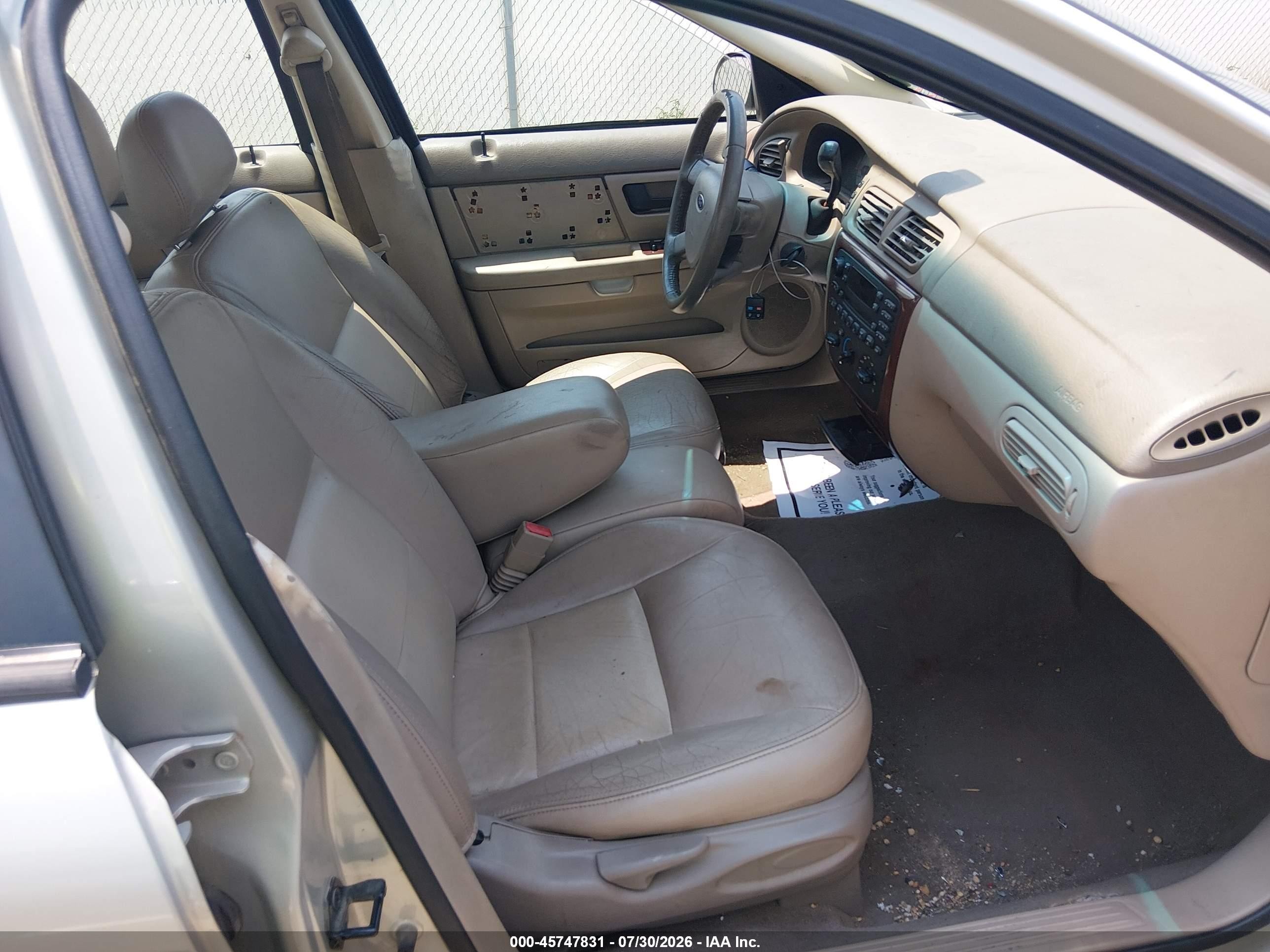2006 Ford Taurus Sel Beige vin: 1FAFP56U46A235846