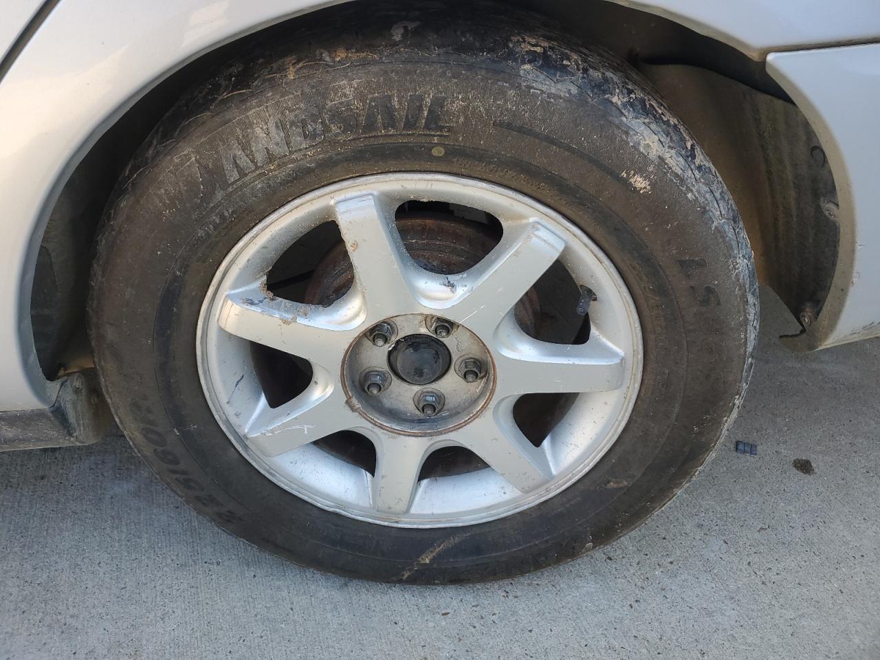 2007 Ford Taurus Sel Серебряный vin: 1FAFP56U47A136042 Damage: Left Rear Center Cap, Missing, Replacement Required