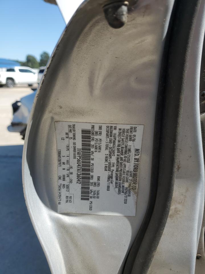 2007 Ford Taurus Sel Серебряный vin: 1FAFP56U47A136042