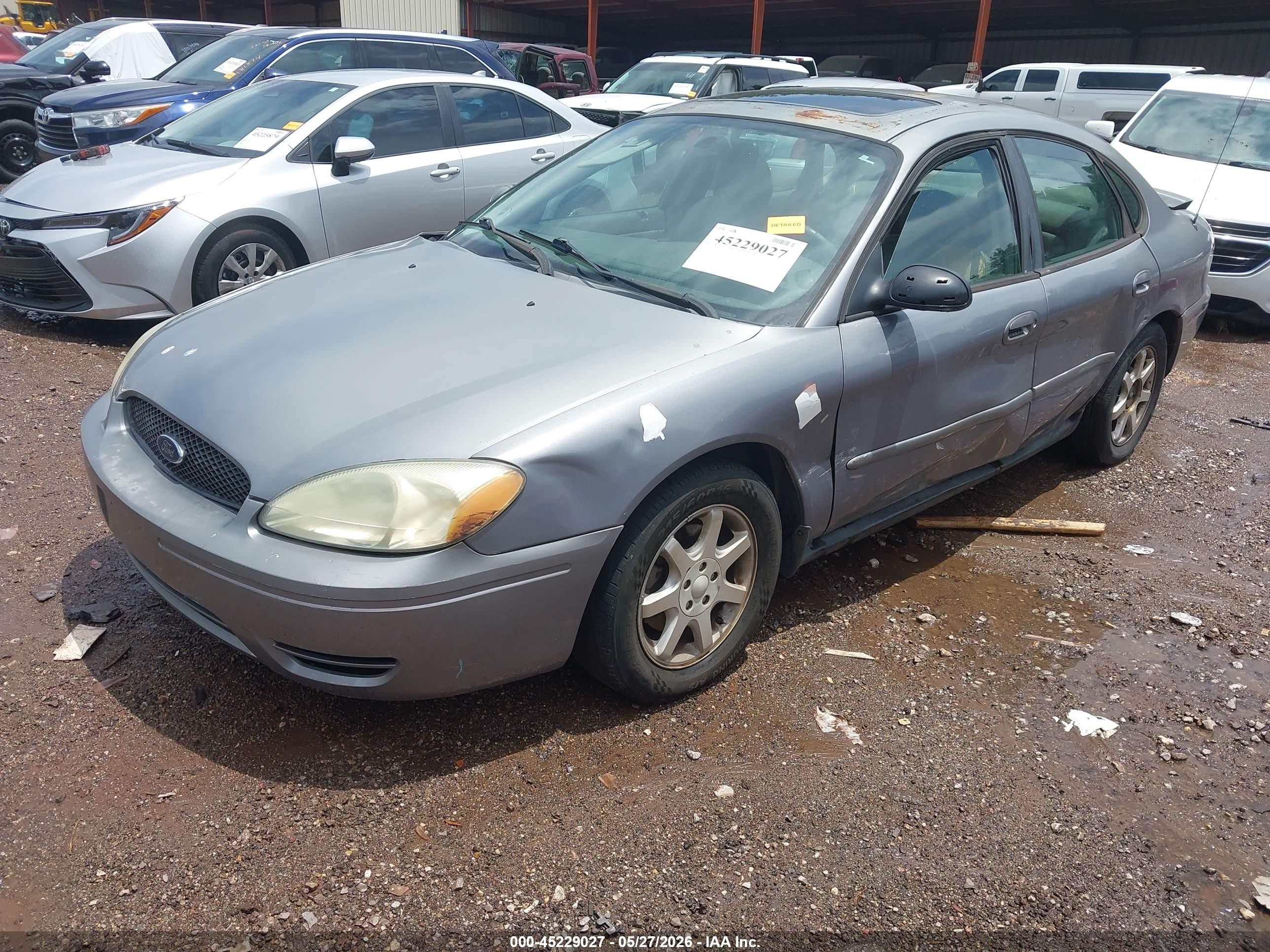 2006 Ford Taurus Sel Gray vin: 1FAFP56U56A204721