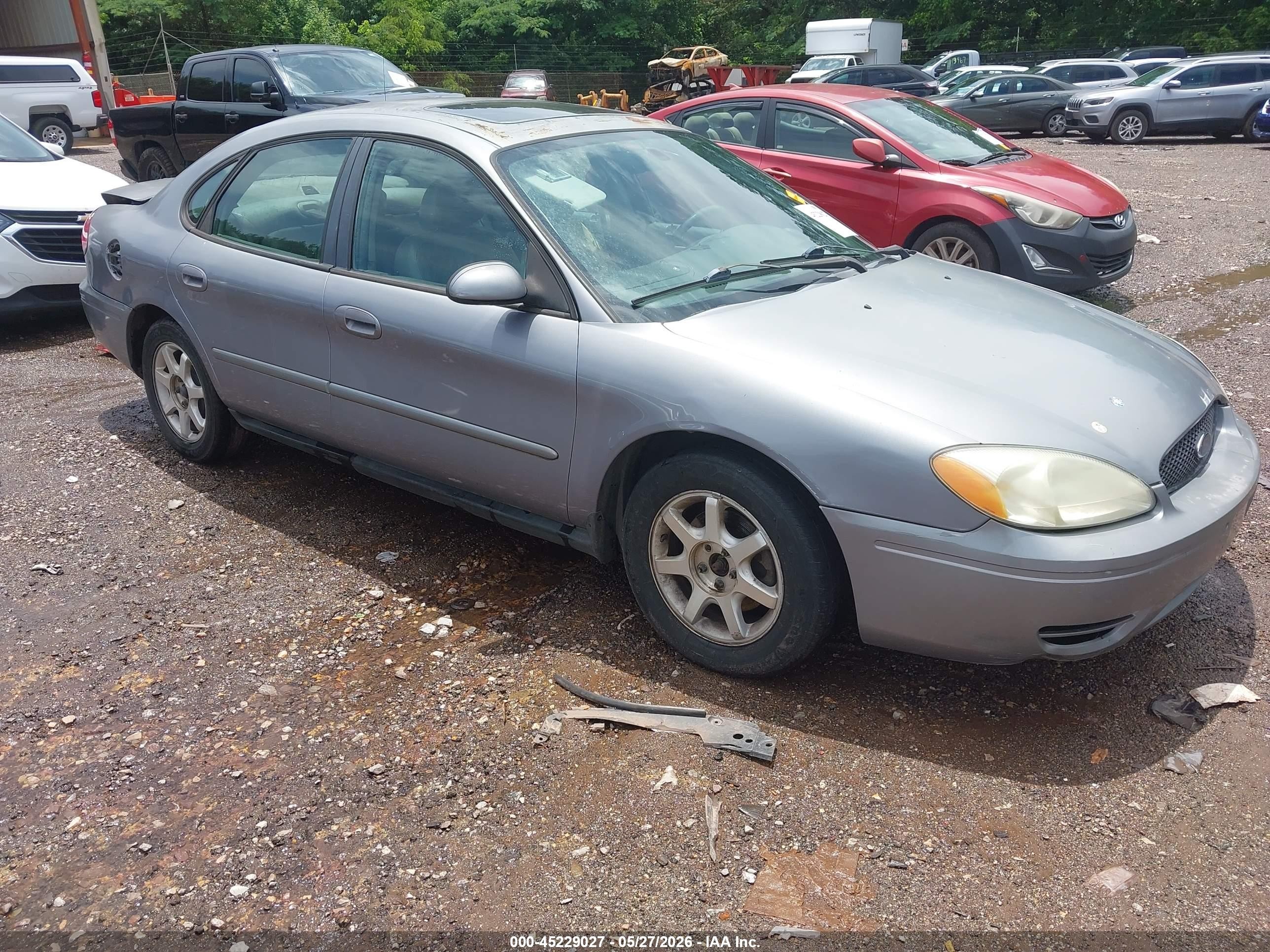 2006 Ford Taurus Sel Серый vin: 1FAFP56U56A204721