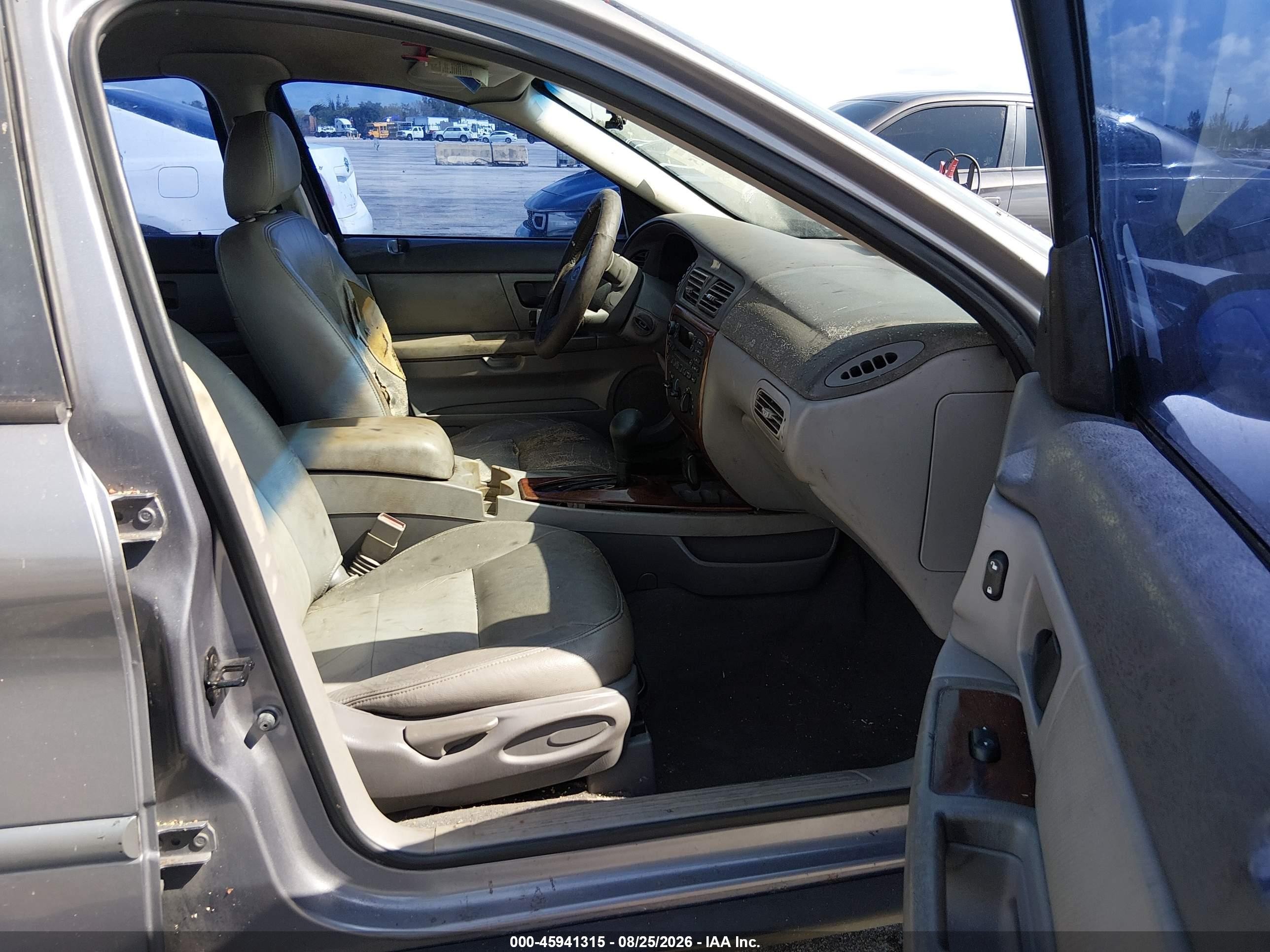 2007 Ford Taurus Sel Gray vin: 1FAFP56U67A163260
