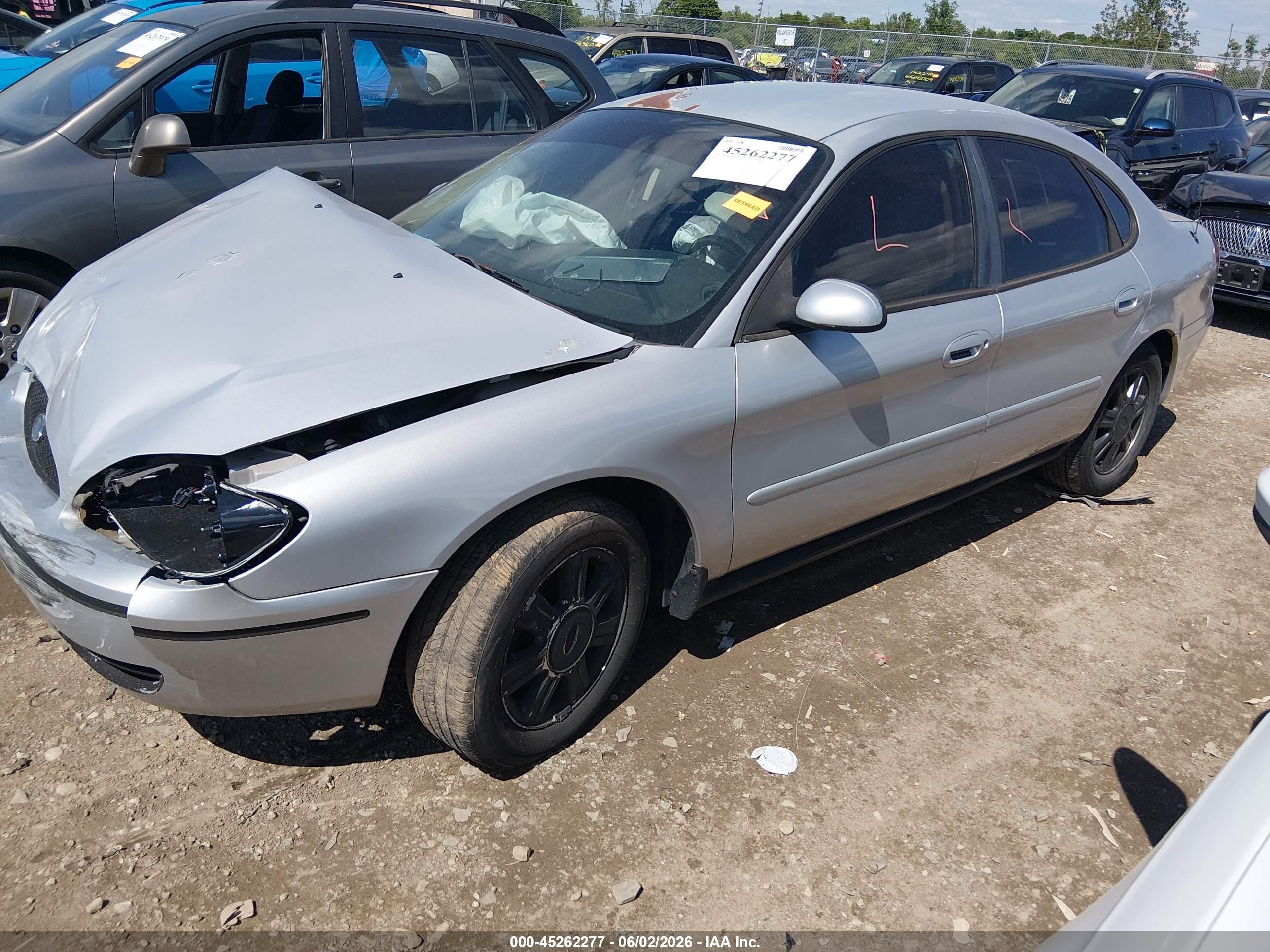 2007 Ford Taurus Sel Silver vin: 1FAFP56U77A143129