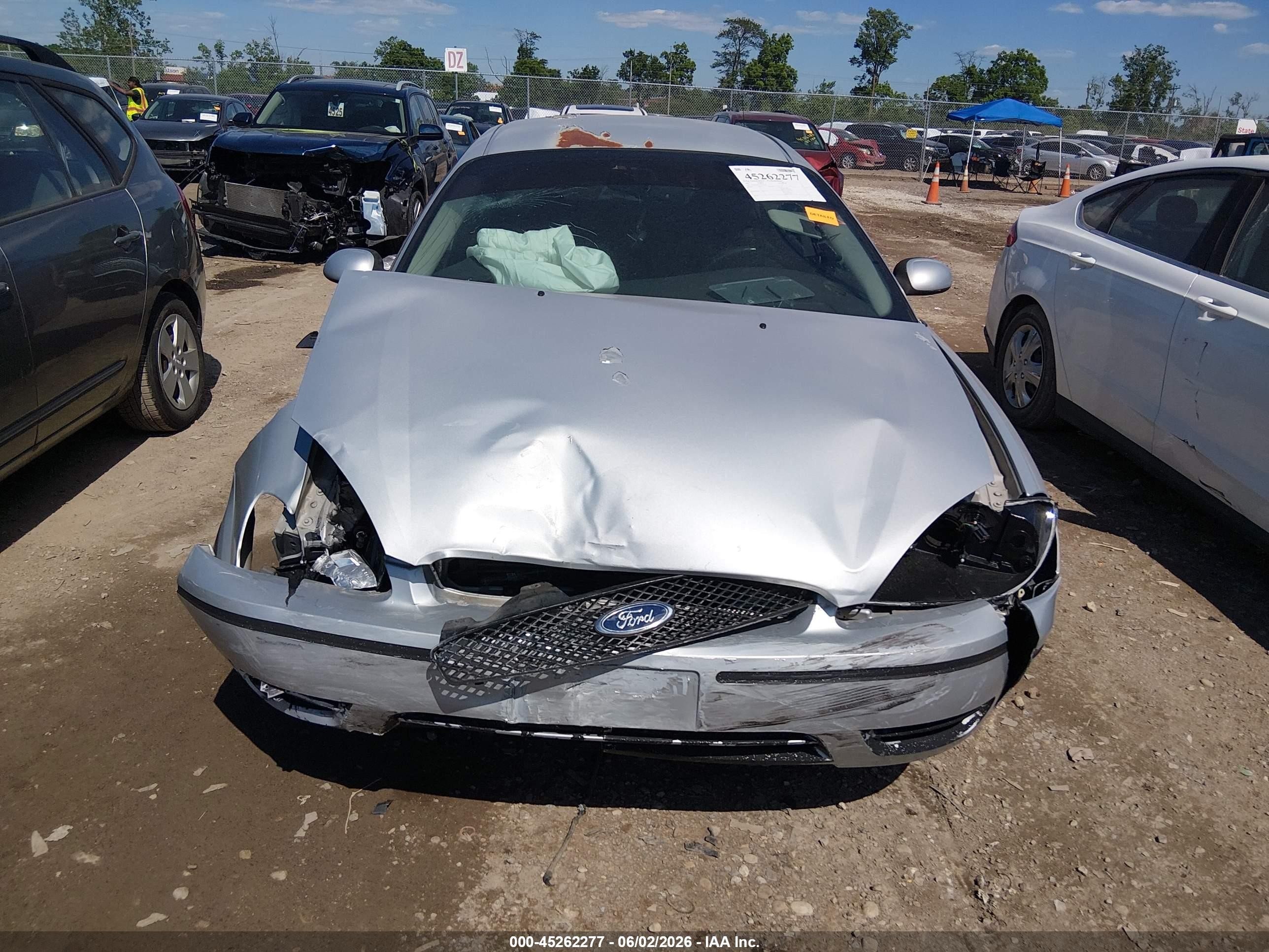 2007 Ford Taurus Sel Silver vin: 1FAFP56U77A143129