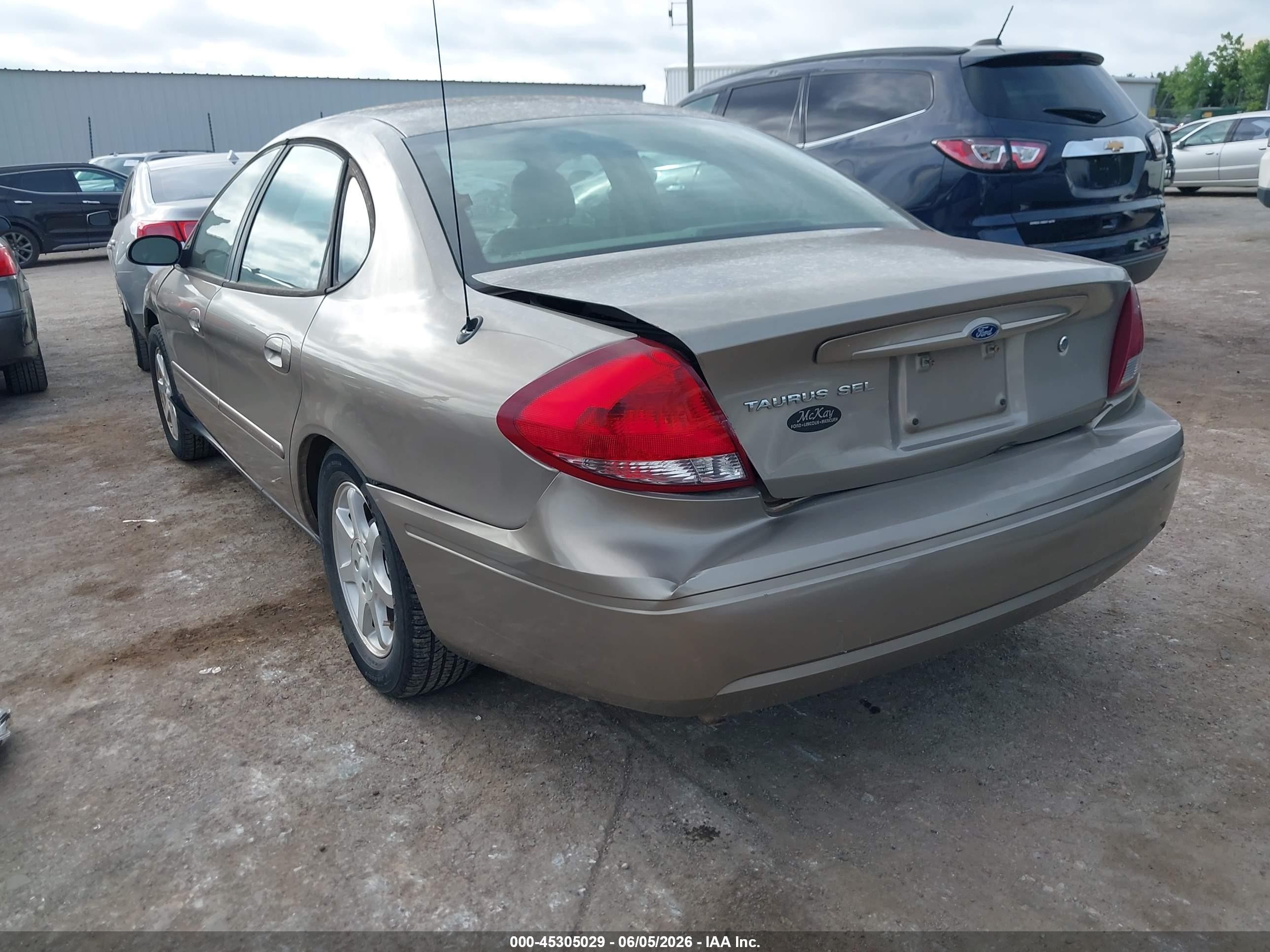 2006 Ford Taurus Sel Beige vin: 1FAFP56U86A157281