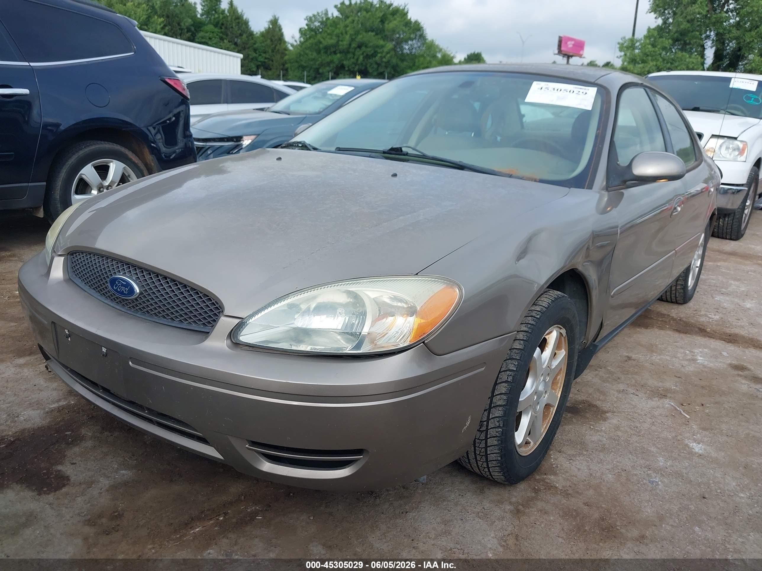 2006 Ford Taurus Sel Beige vin: 1FAFP56U86A157281